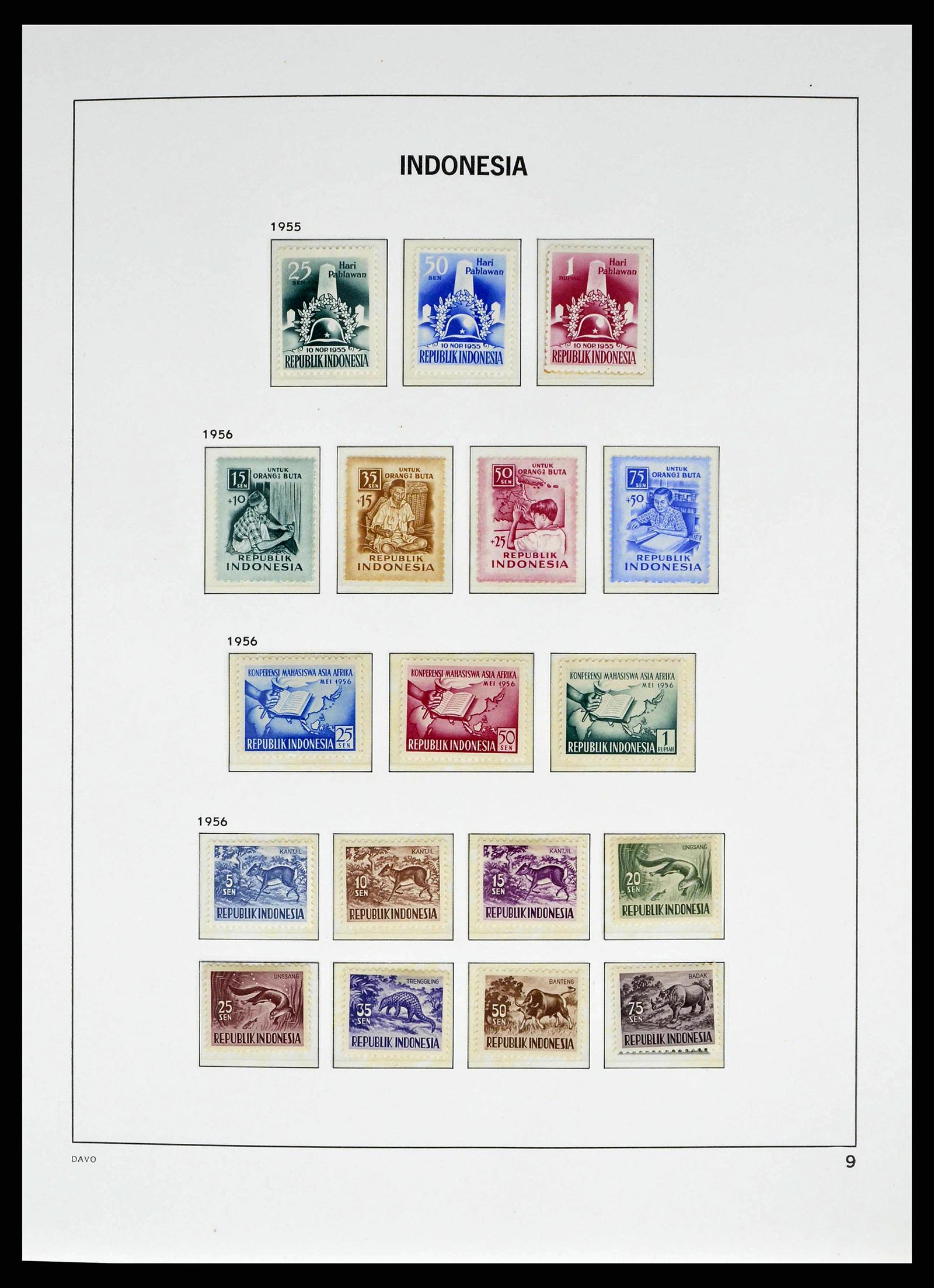 37823 0010 - Stamp collection 37823 Indonesia complete 1949-2021!!