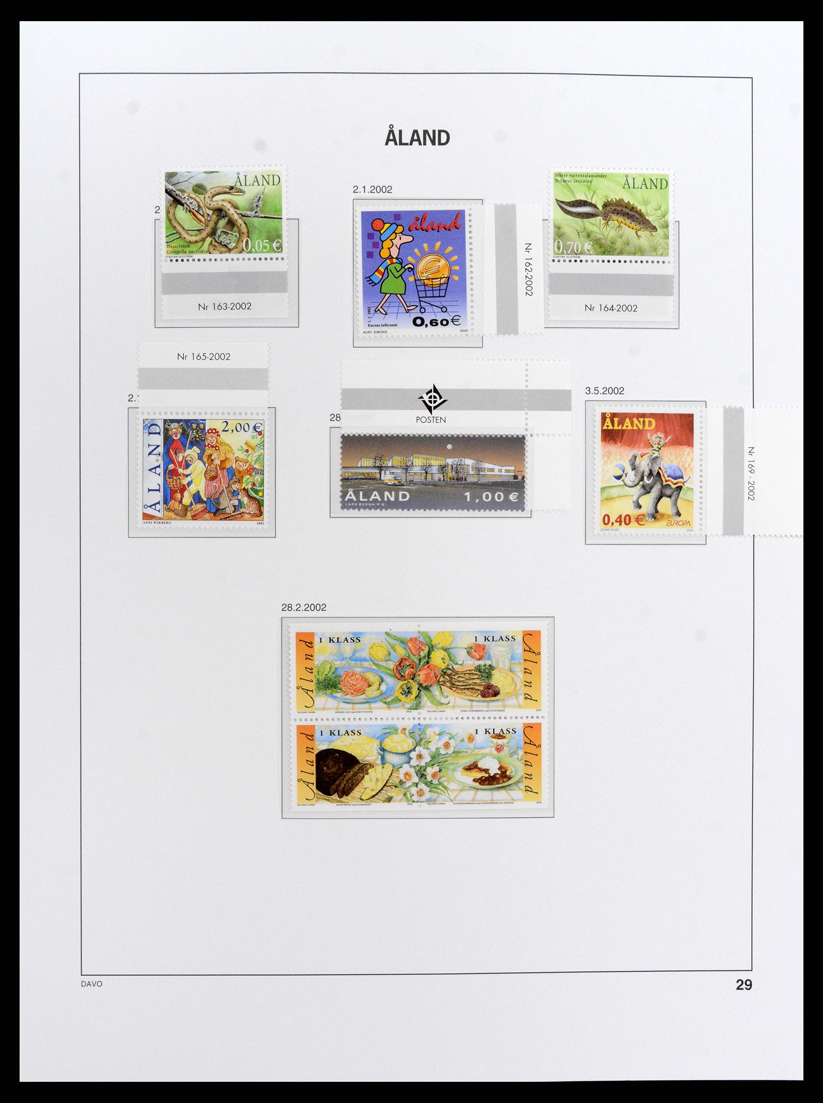 37827 044 - Postzegelverzameling 37827 Aland 1984-2016.