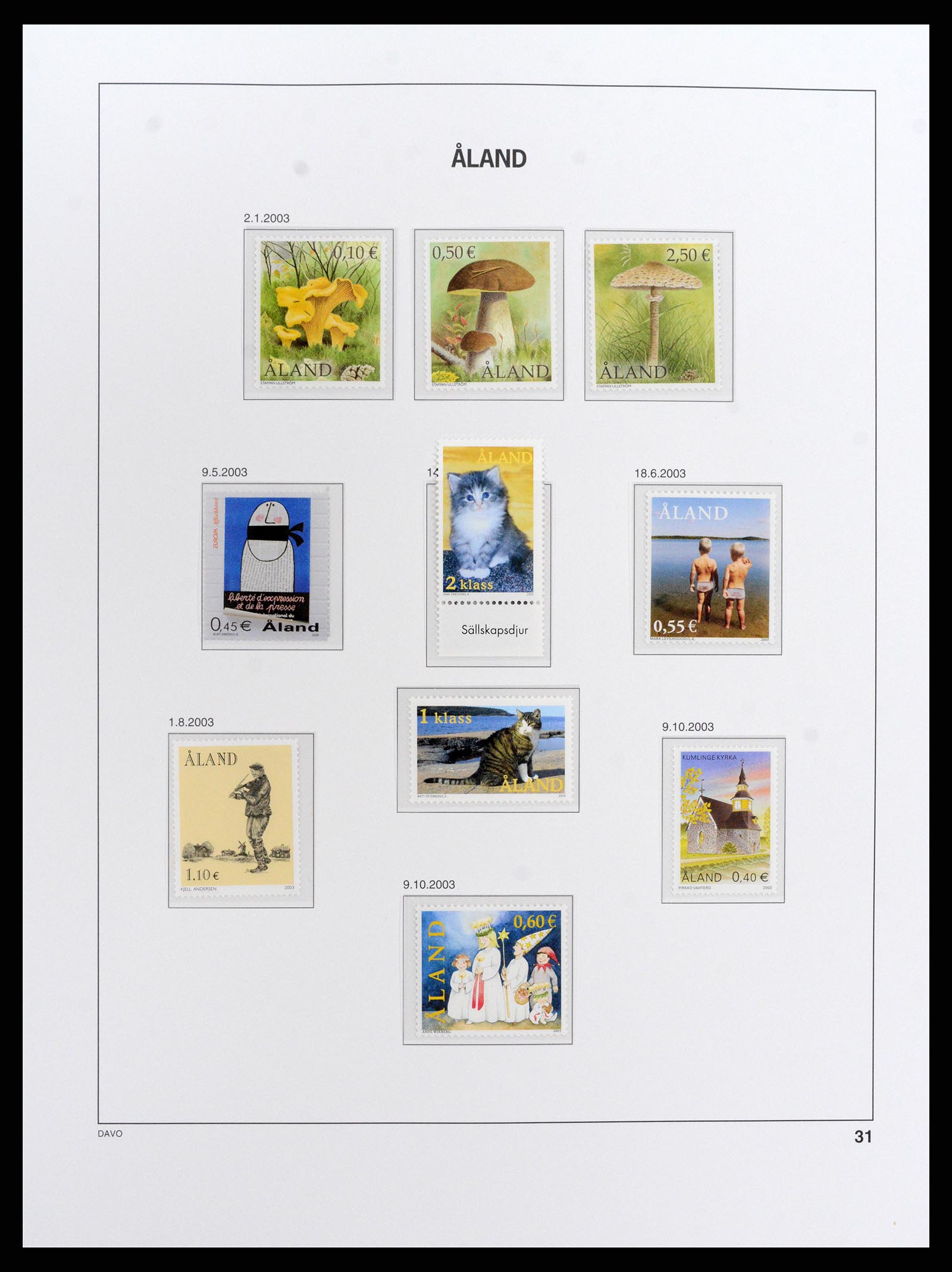 37827 047 - Postzegelverzameling 37827 Aland 1984-2016.