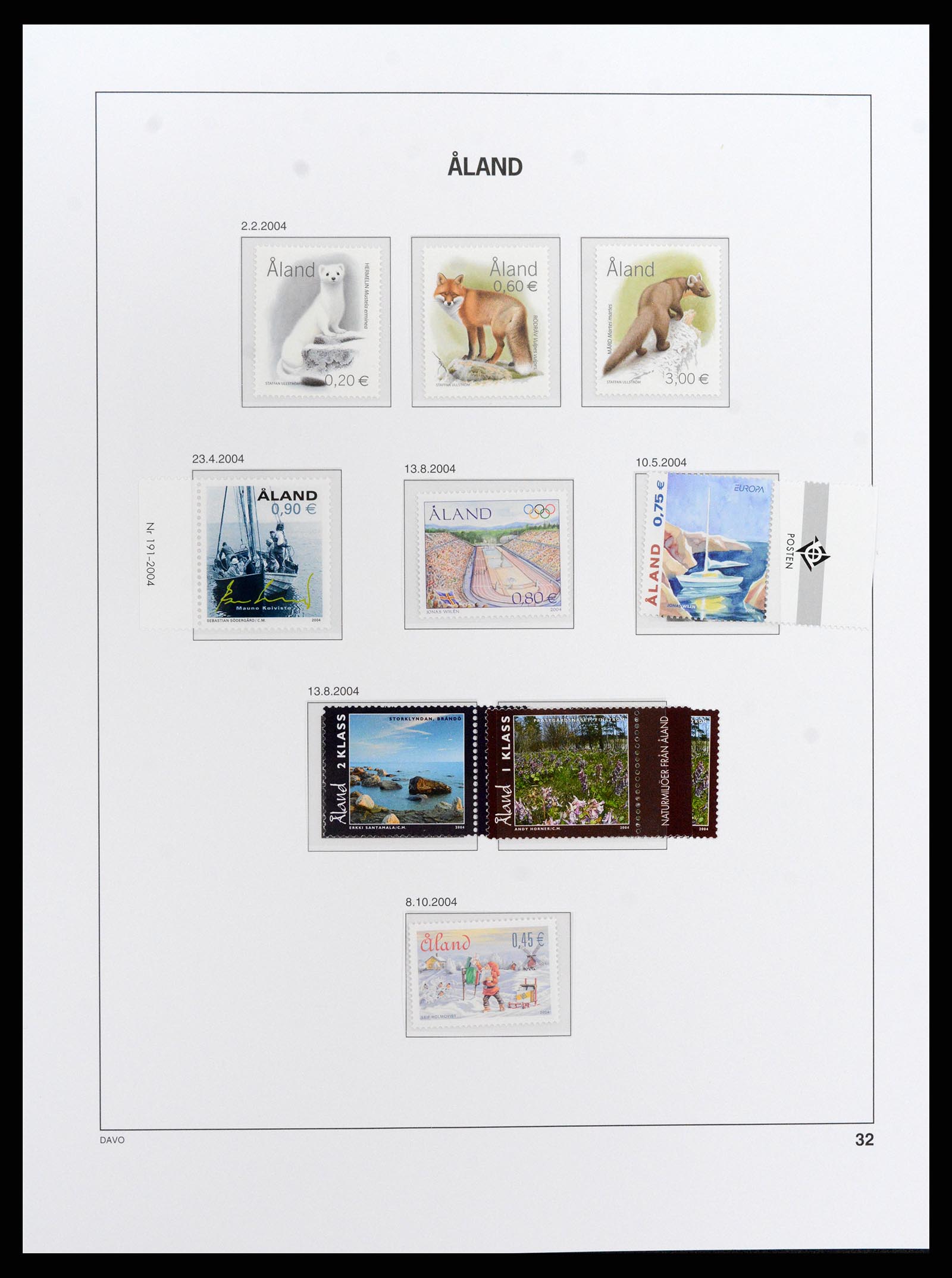 37827 051 - Postzegelverzameling 37827 Aland 1984-2016.