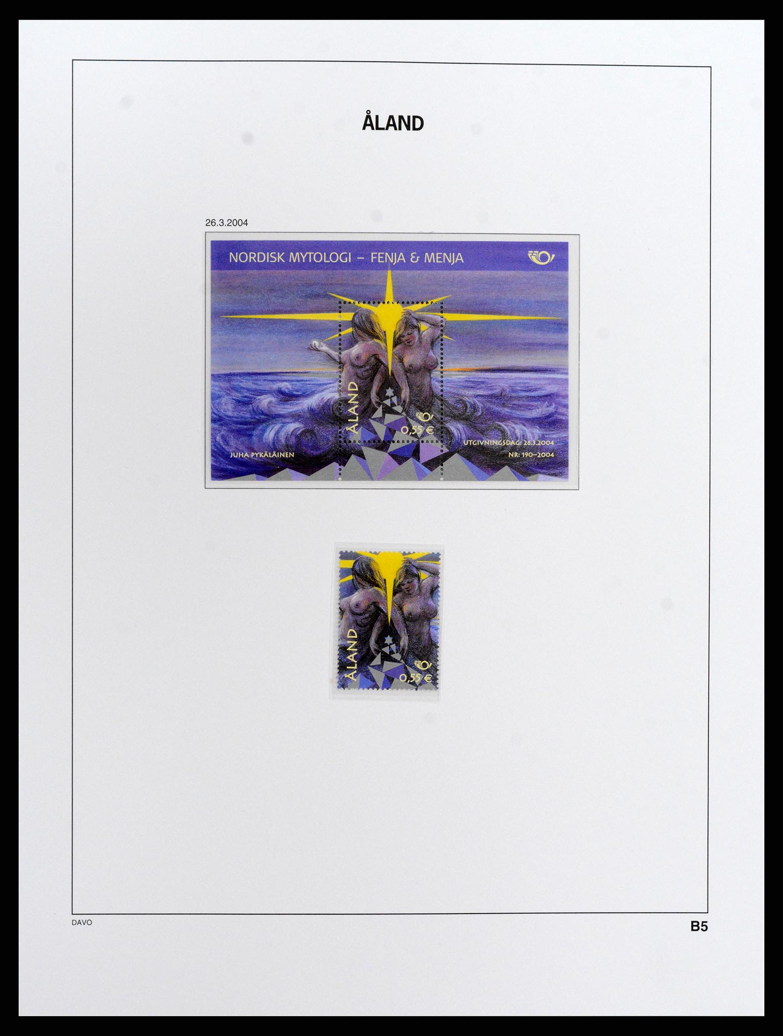 37827 054 - Postzegelverzameling 37827 Aland 1984-2016.