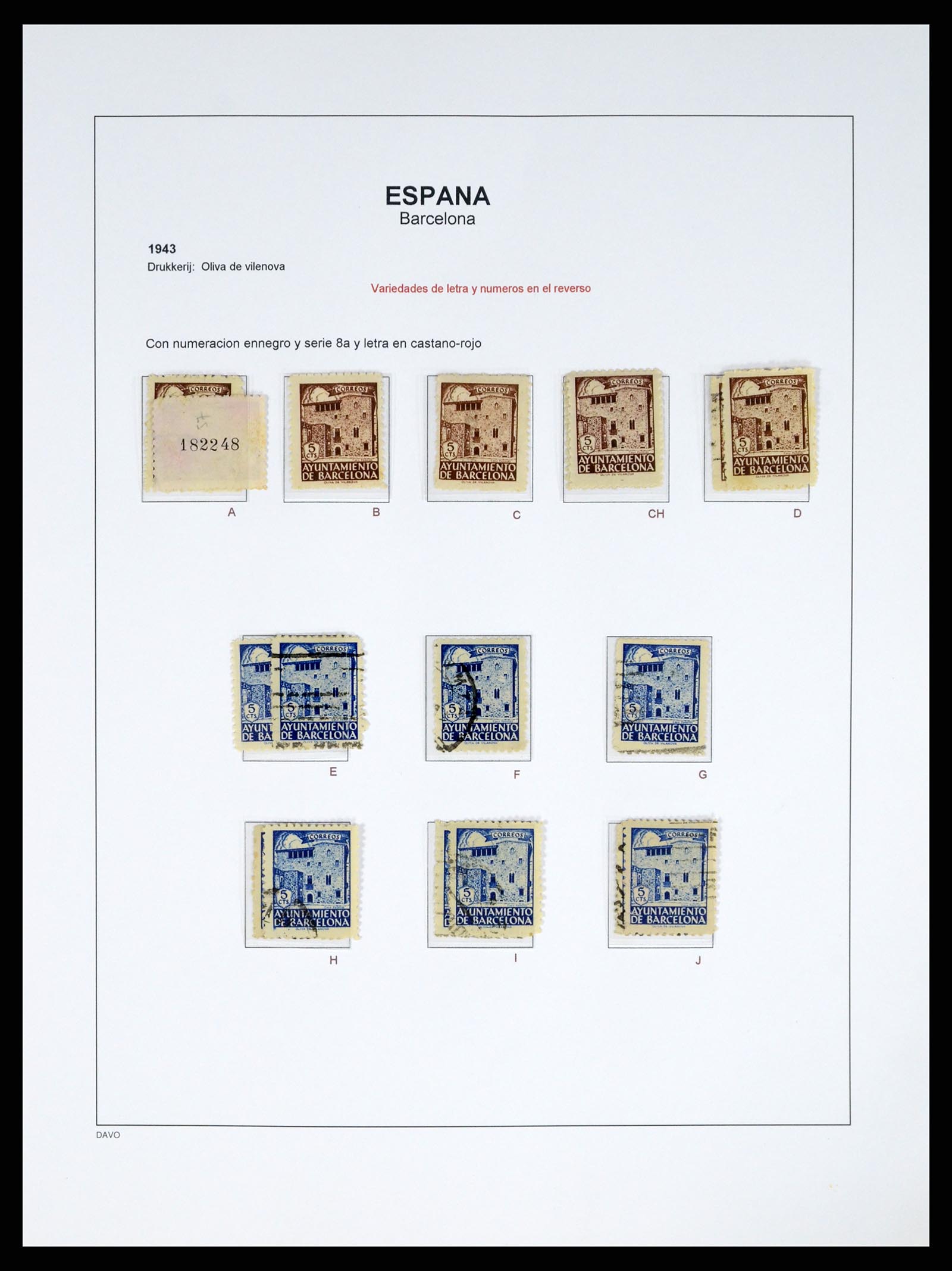37837 062 - Postzegelverzameling 37837 Spaanse burgeroorlog en lokaalpost 1893-19