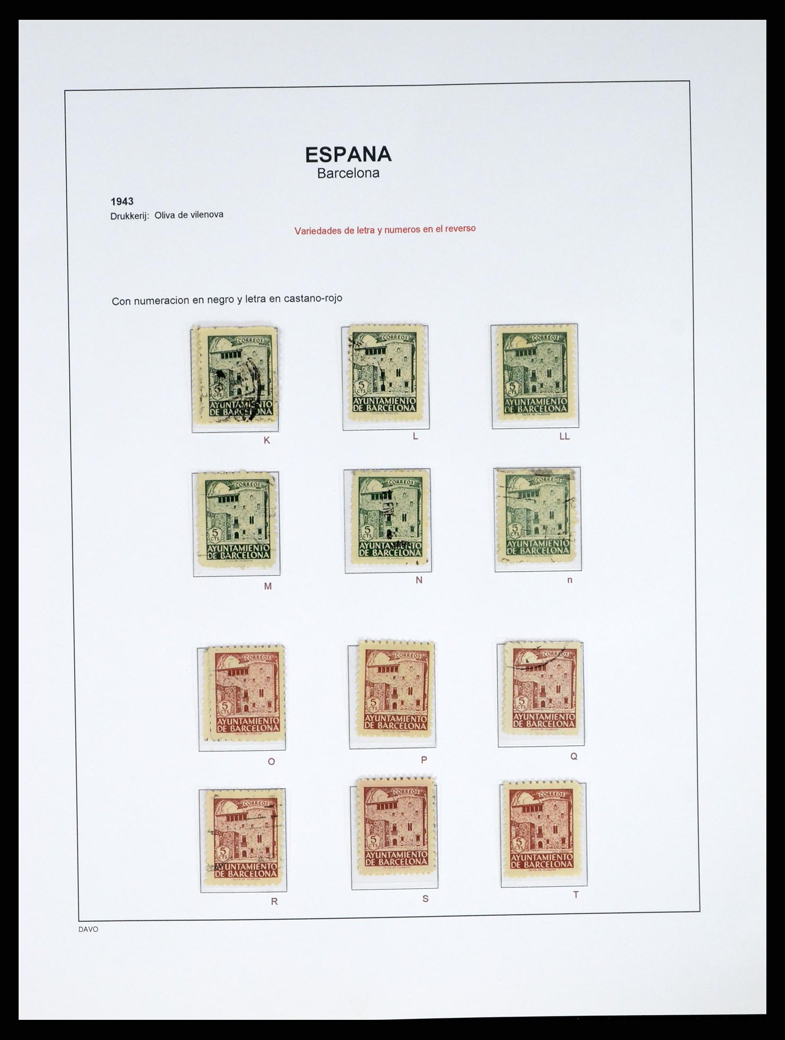 37837 063 - Postzegelverzameling 37837 Spaanse burgeroorlog en lokaalpost 1893-19