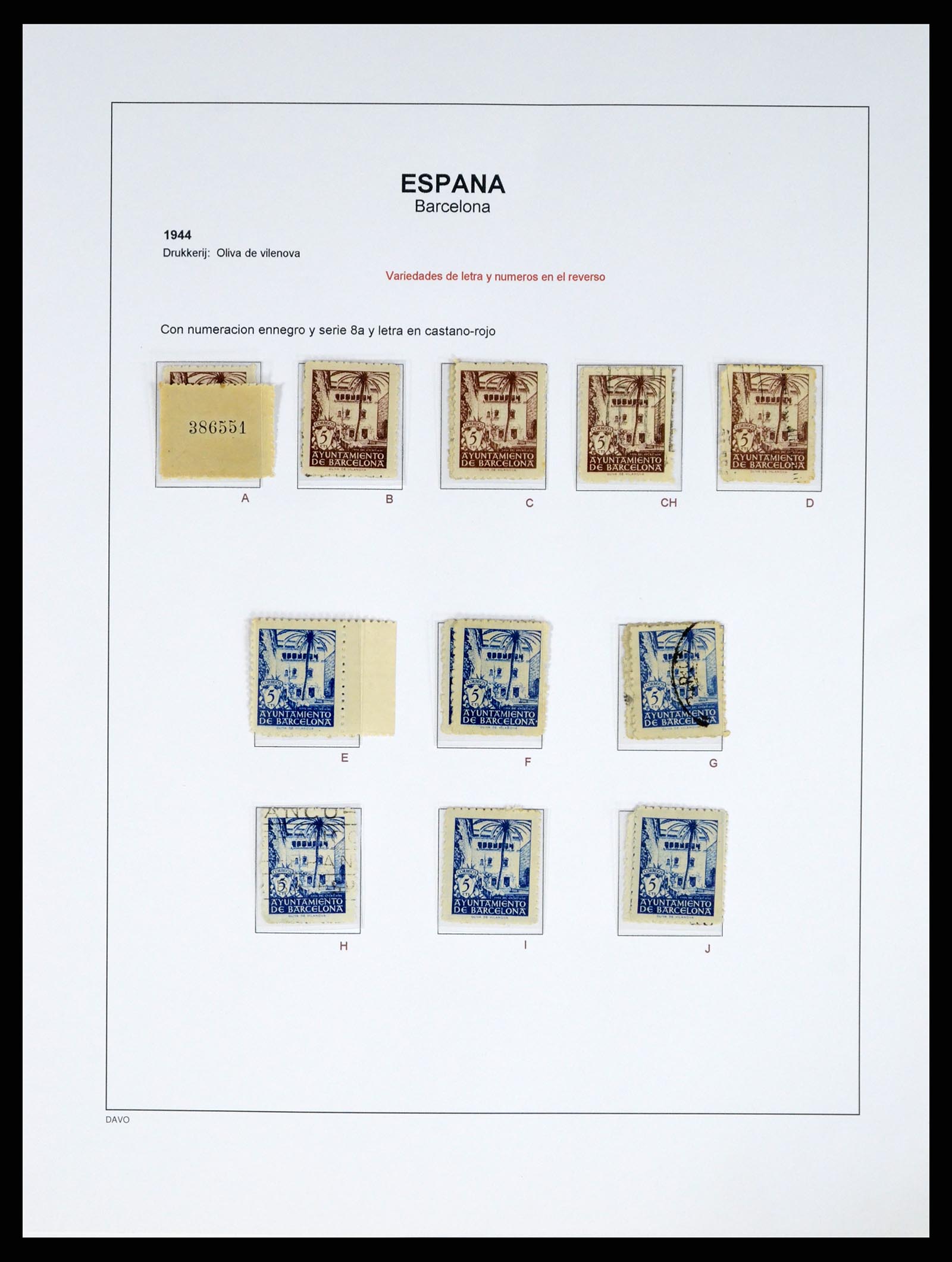 37837 065 - Postzegelverzameling 37837 Spaanse burgeroorlog en lokaalpost 1893-19