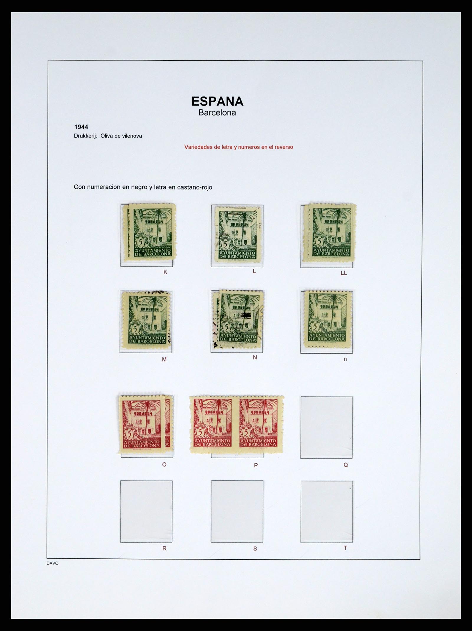 37837 066 - Postzegelverzameling 37837 Spaanse burgeroorlog en lokaalpost 1893-19