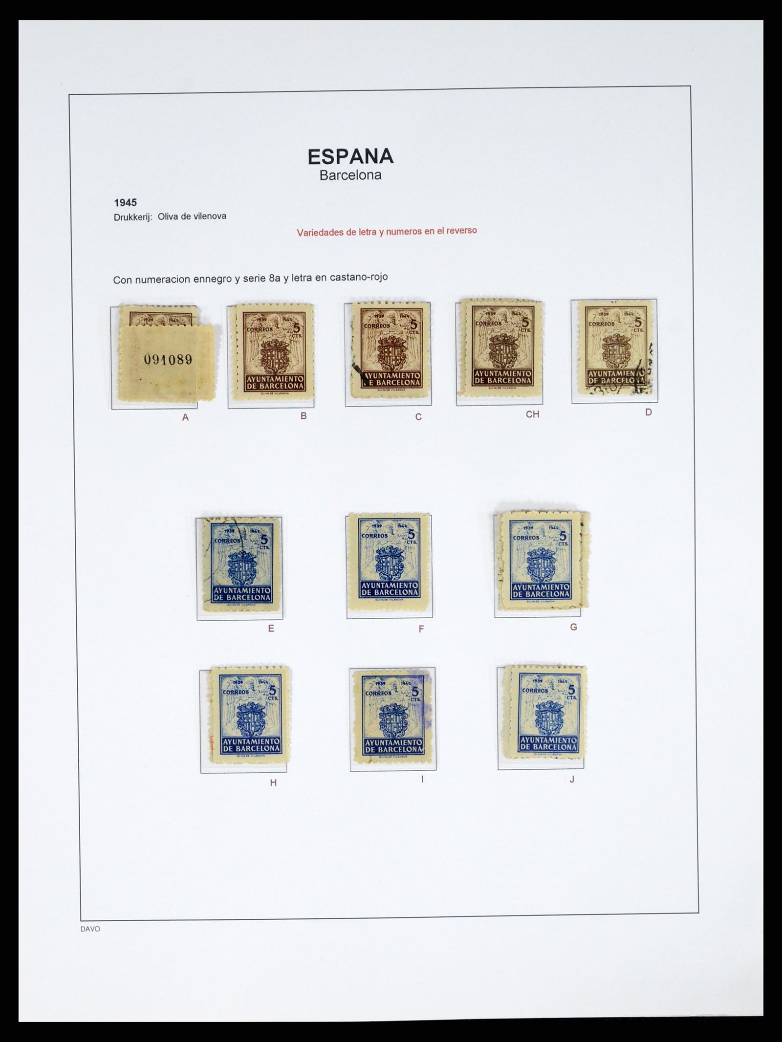 37837 067 - Postzegelverzameling 37837 Spaanse burgeroorlog en lokaalpost 1893-19