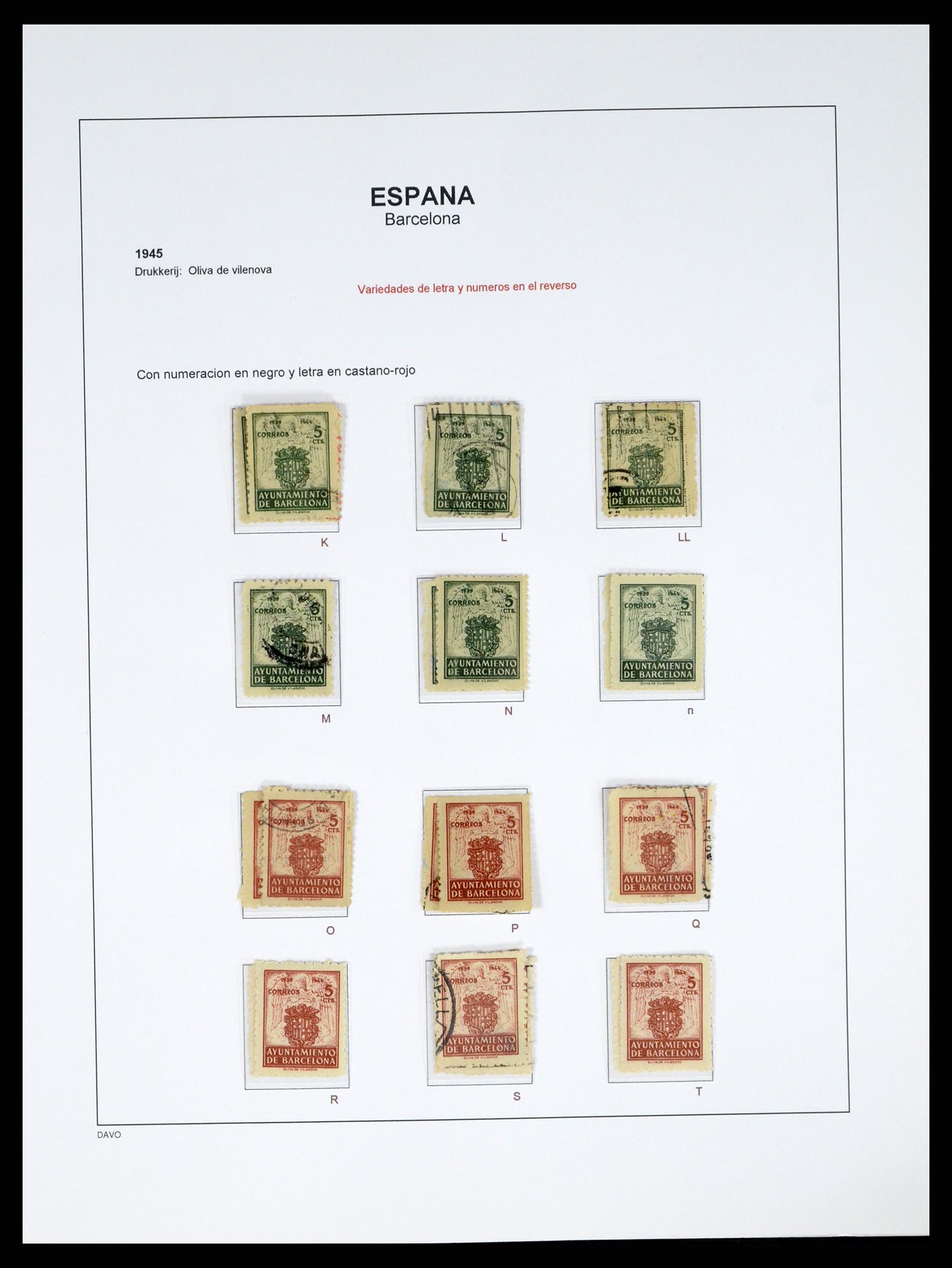 37837 068 - Postzegelverzameling 37837 Spaanse burgeroorlog en lokaalpost 1893-19