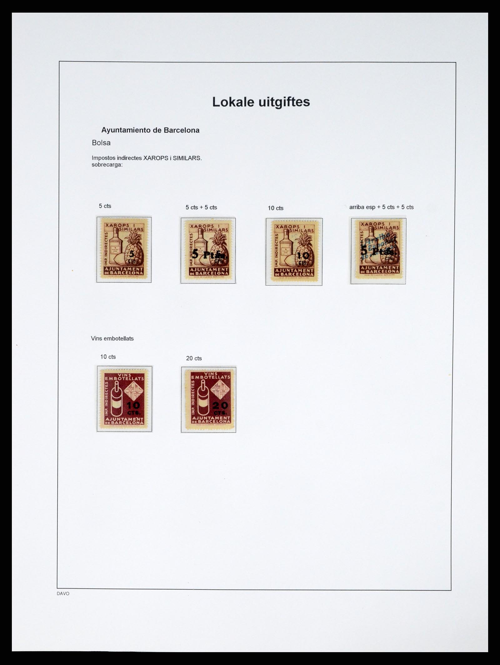 37837 072 - Postzegelverzameling 37837 Spaanse burgeroorlog en lokaalpost 1893-19