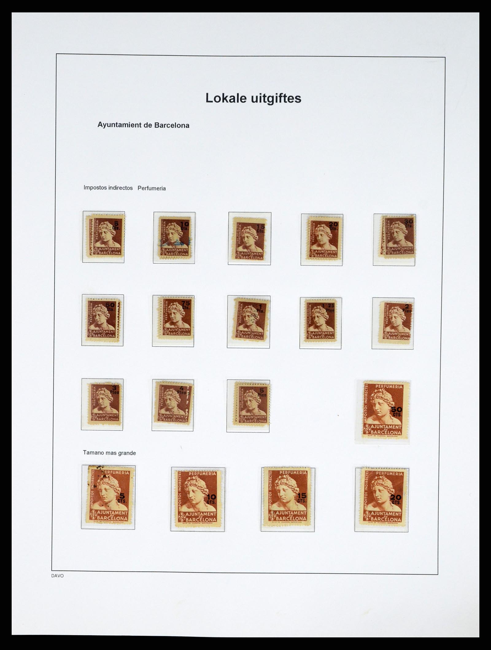 37837 073 - Postzegelverzameling 37837 Spaanse burgeroorlog en lokaalpost 1893-19