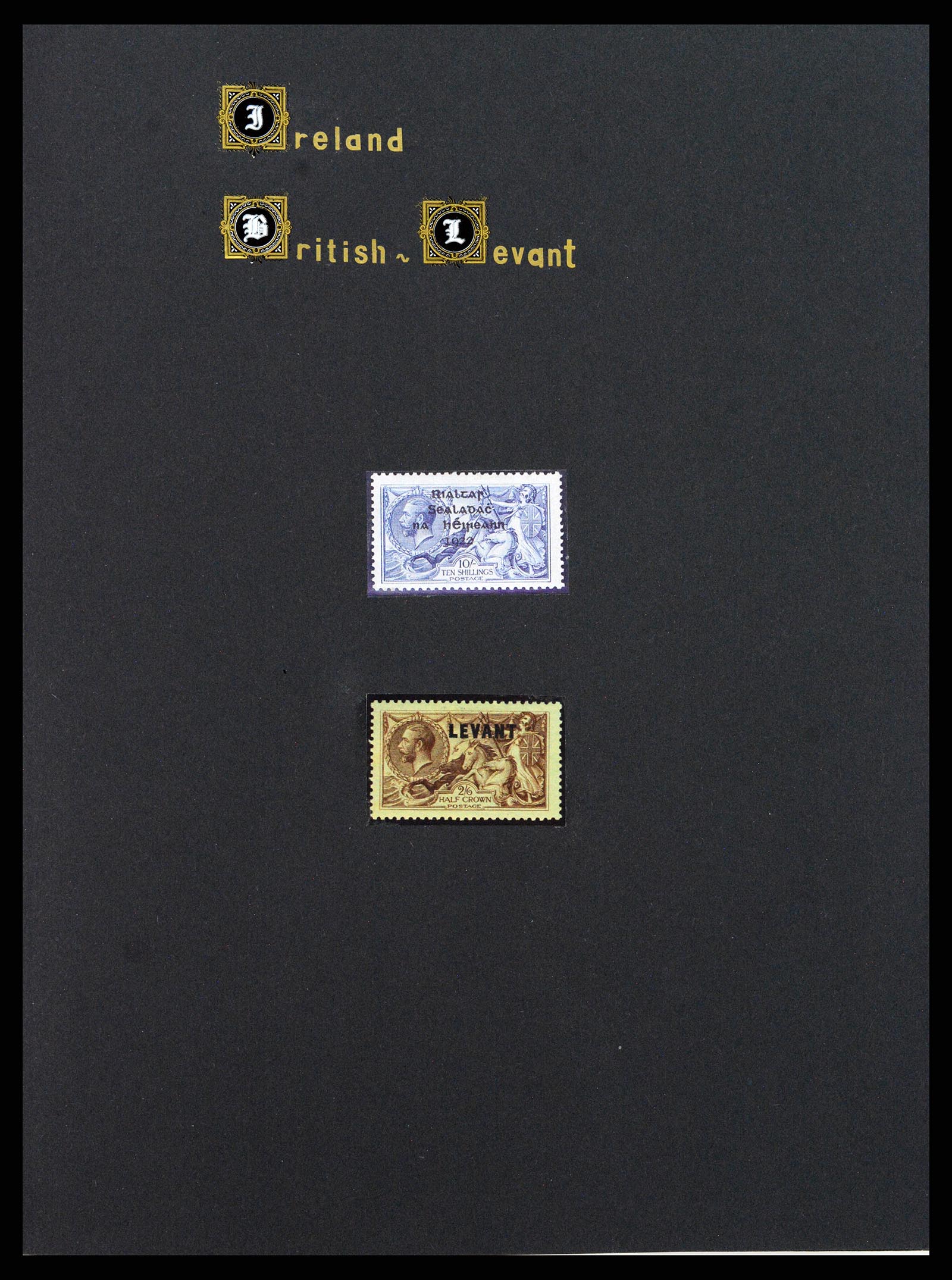 37880 001 - Postzegelverzameling 37880 Ierland seahorses 1922-1935.