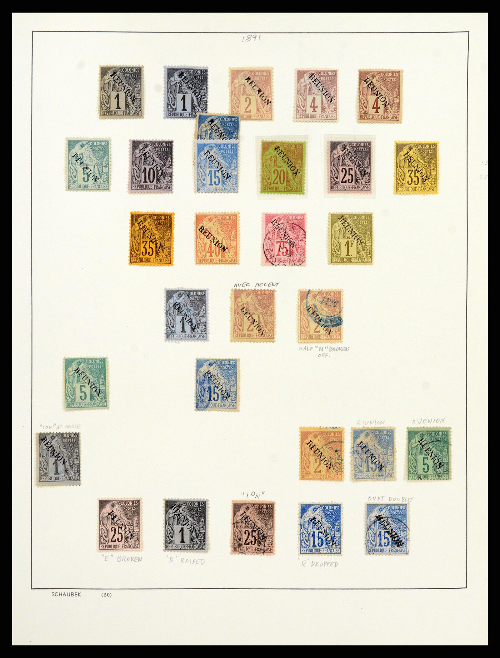 37930 003 - Postzegelverzameling 37930 Reunion 1852-1975.