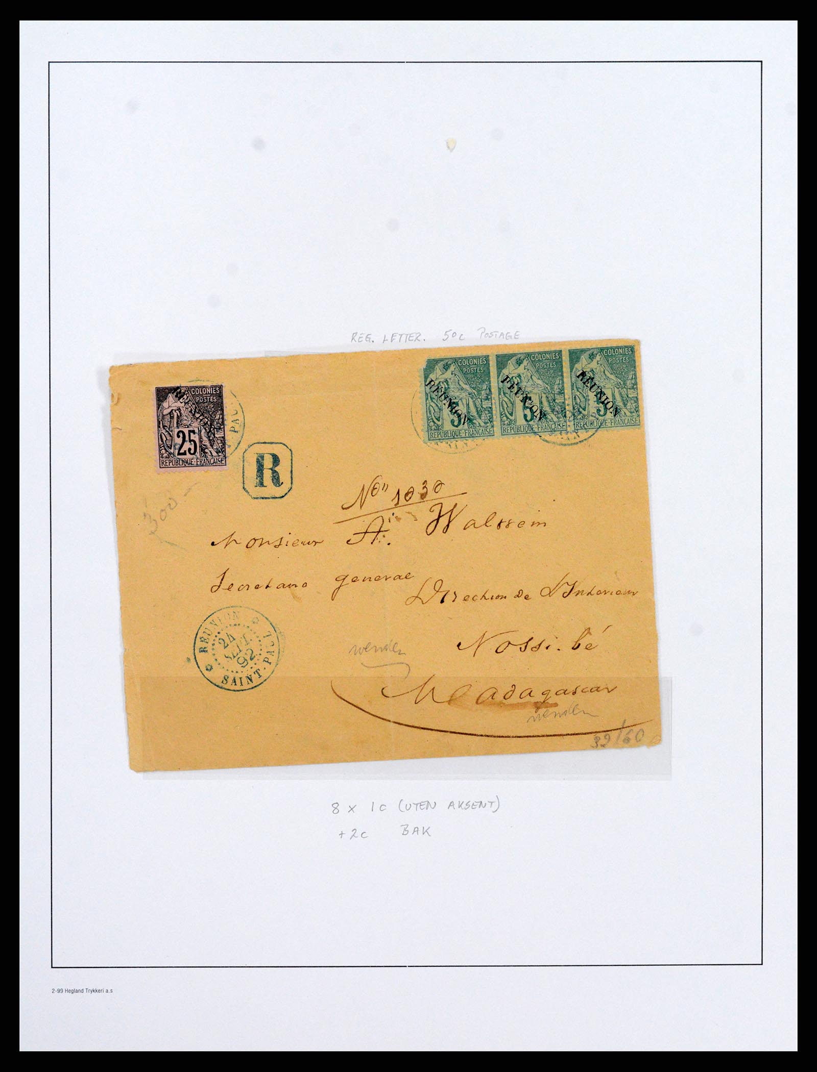 37930 004 - Postzegelverzameling 37930 Reunion 1852-1975.