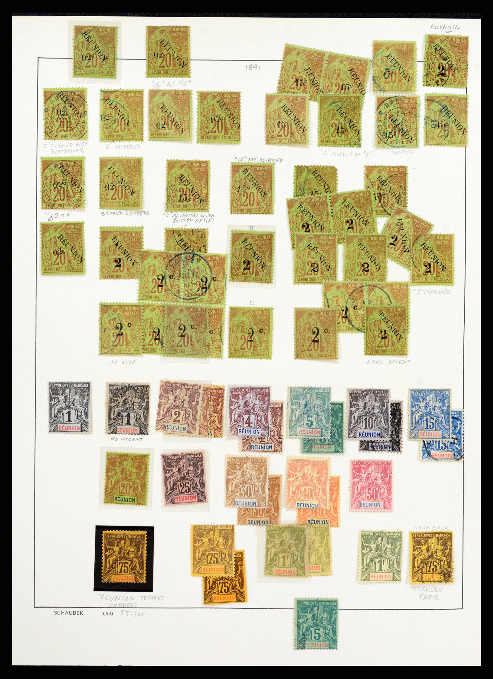 37930 005 - Postzegelverzameling 37930 Reunion 1852-1975.