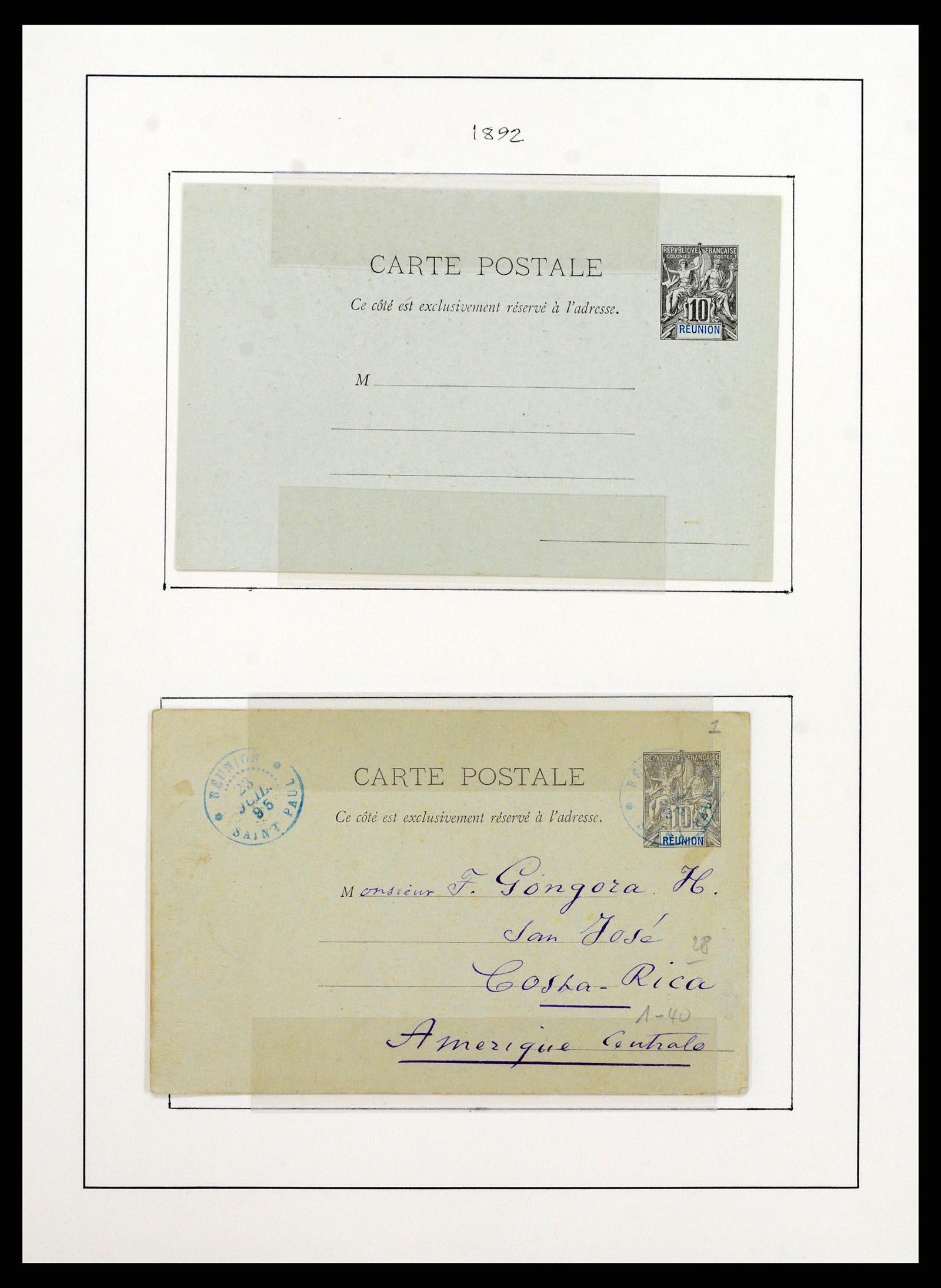 37930 006 - Postzegelverzameling 37930 Reunion 1852-1975.