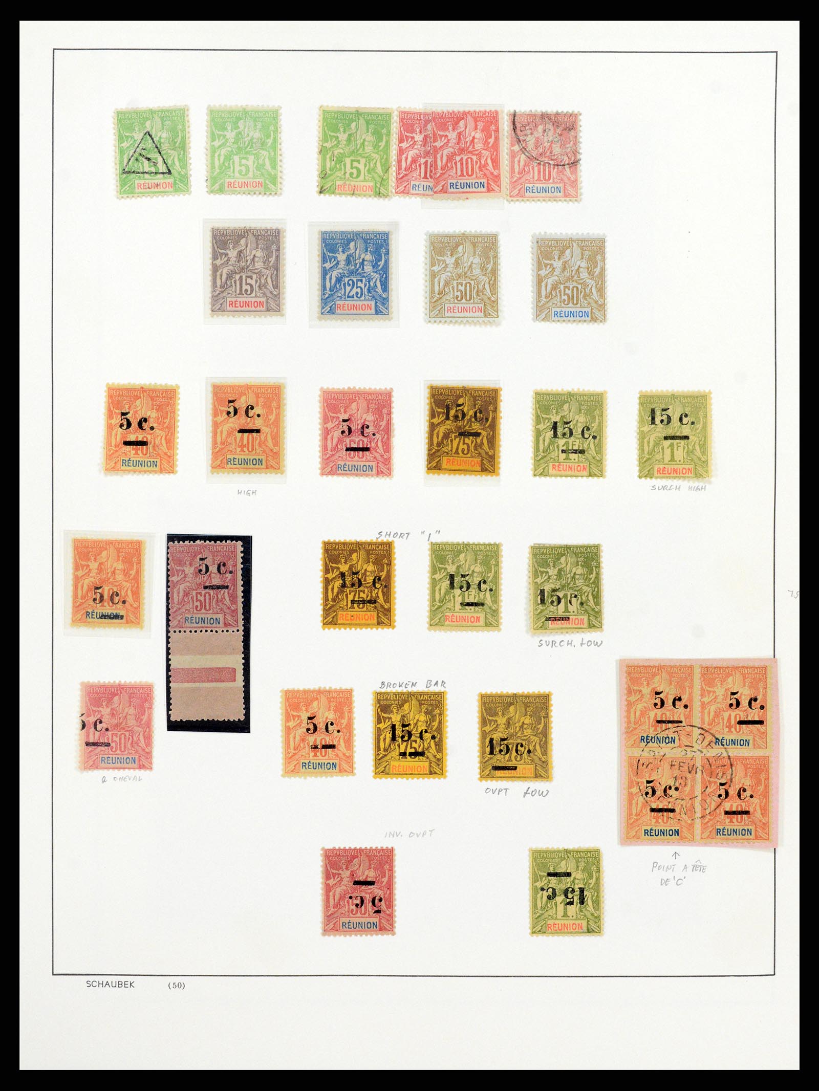 37930 010 - Postzegelverzameling 37930 Reunion 1852-1975.