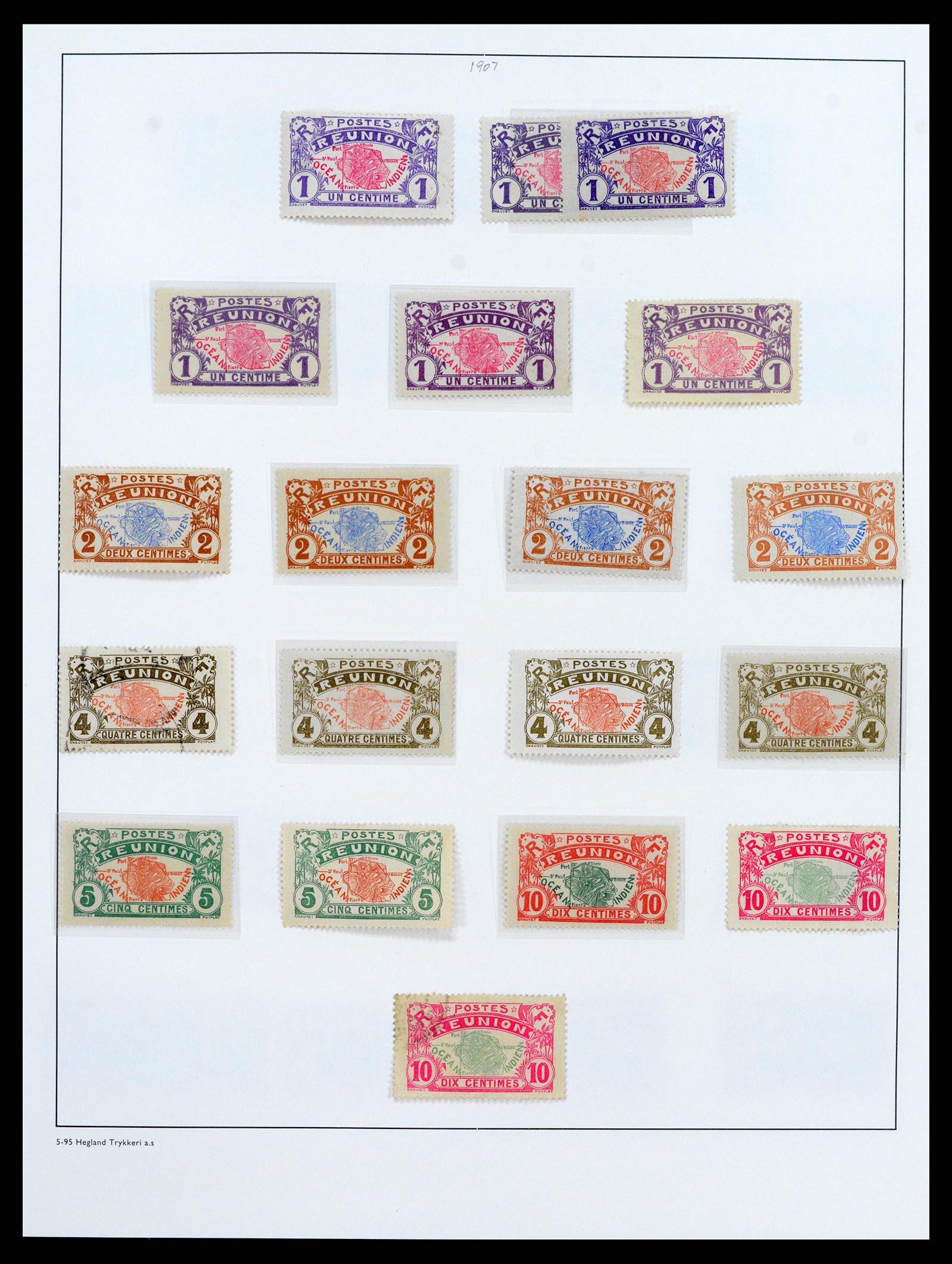 37930 015 - Postzegelverzameling 37930 Reunion 1852-1975.