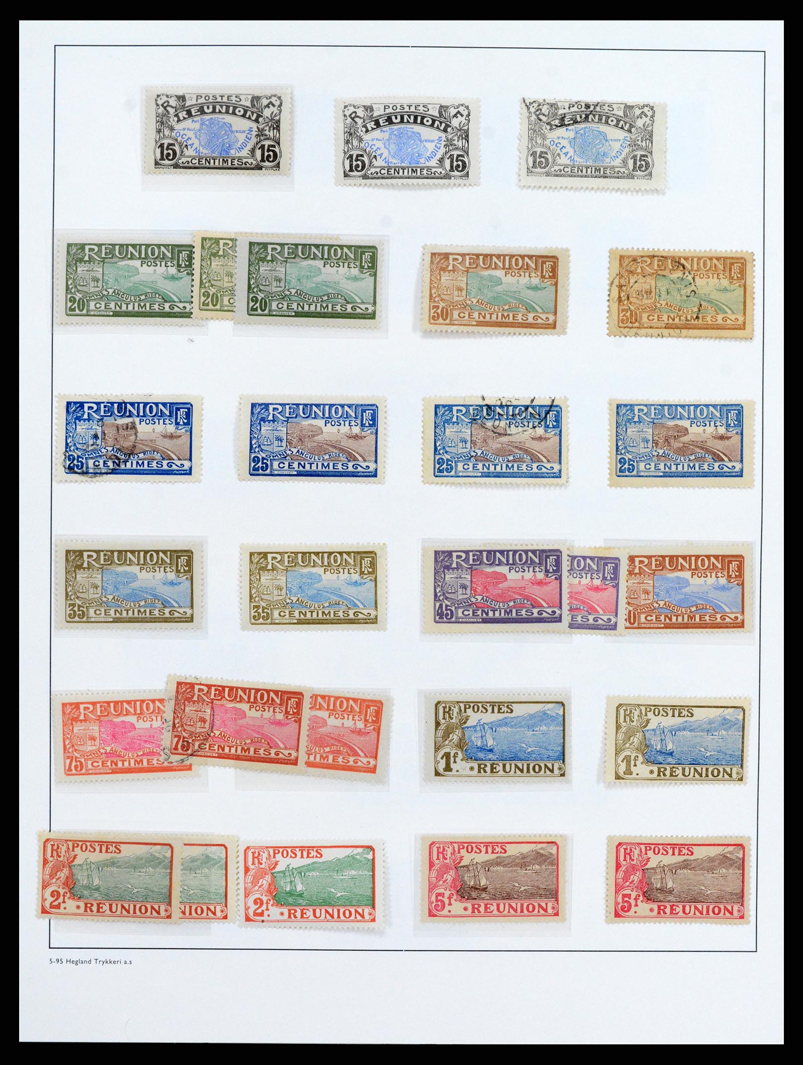 37930 016 - Postzegelverzameling 37930 Reunion 1852-1975.