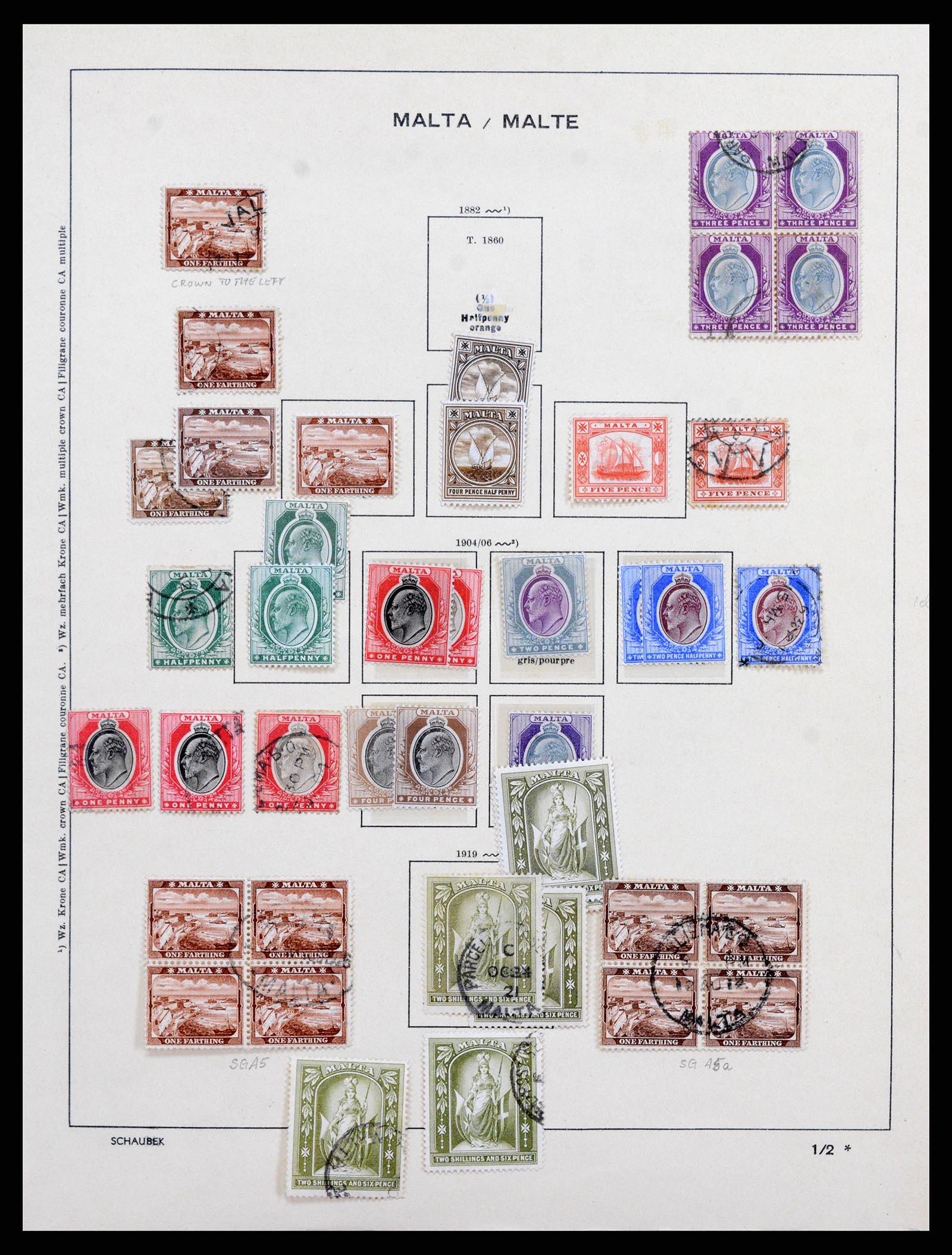 37941 013 - Stamp collection 37941 Supercollection Malta 1860-1989.