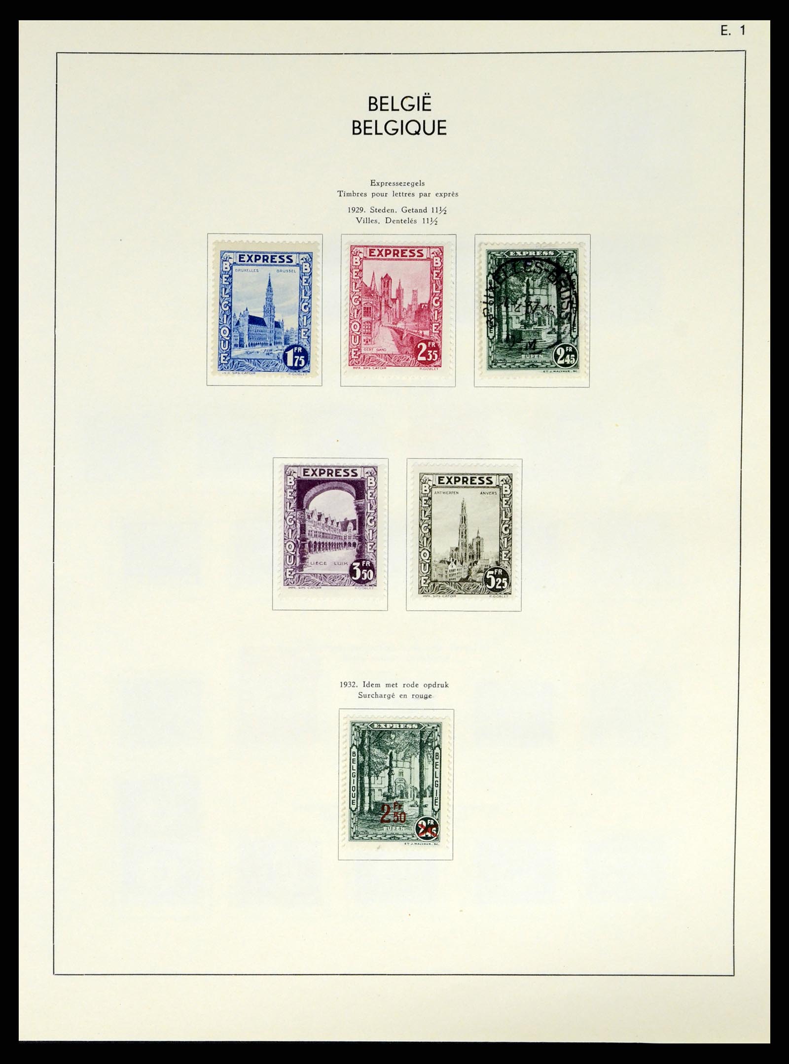 37959 121 - Postzegelverzameling 37959 België en Belgisch Congo 1849-1960.
