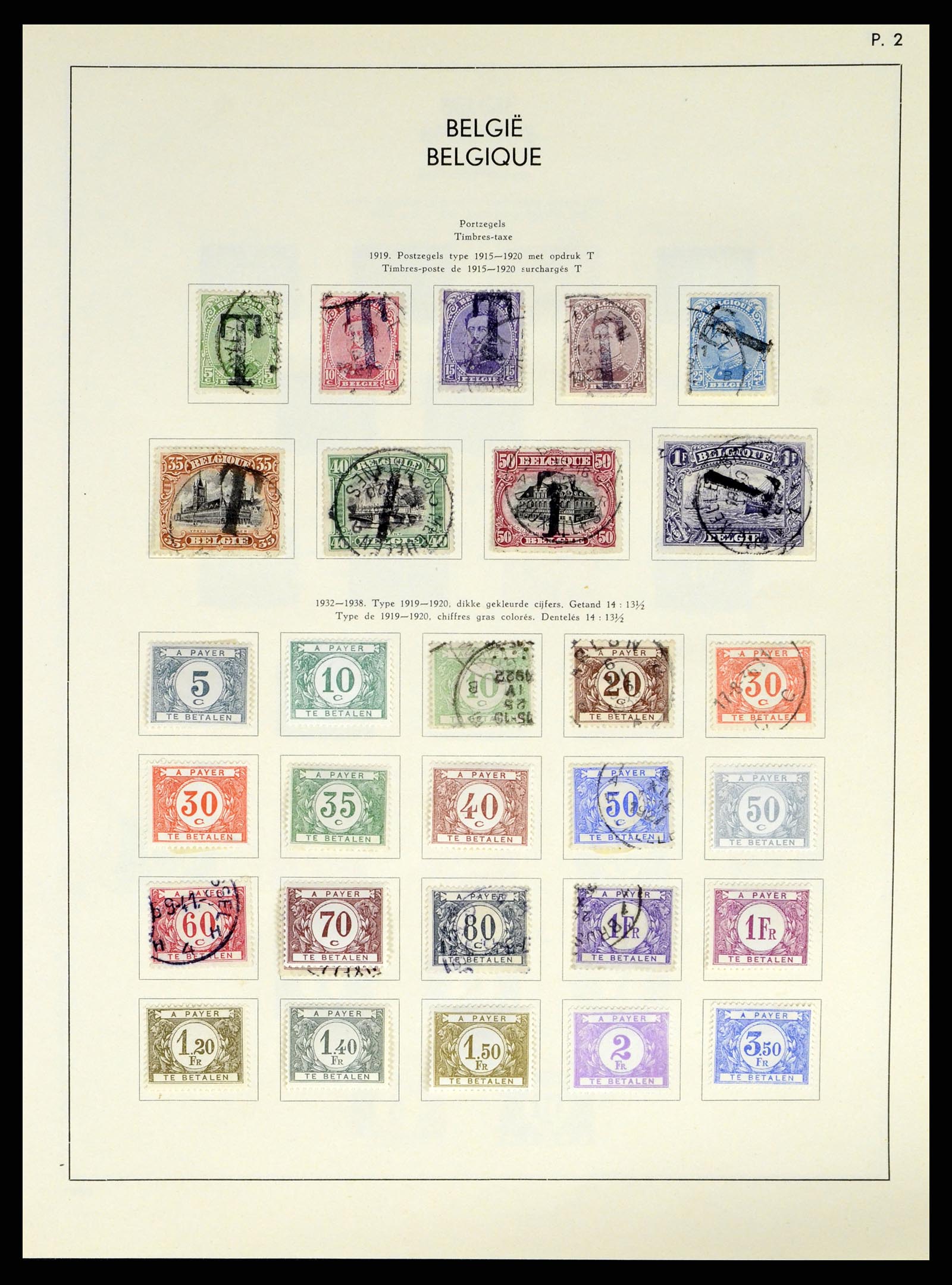 37959 123 - Postzegelverzameling 37959 België en Belgisch Congo 1849-1960.