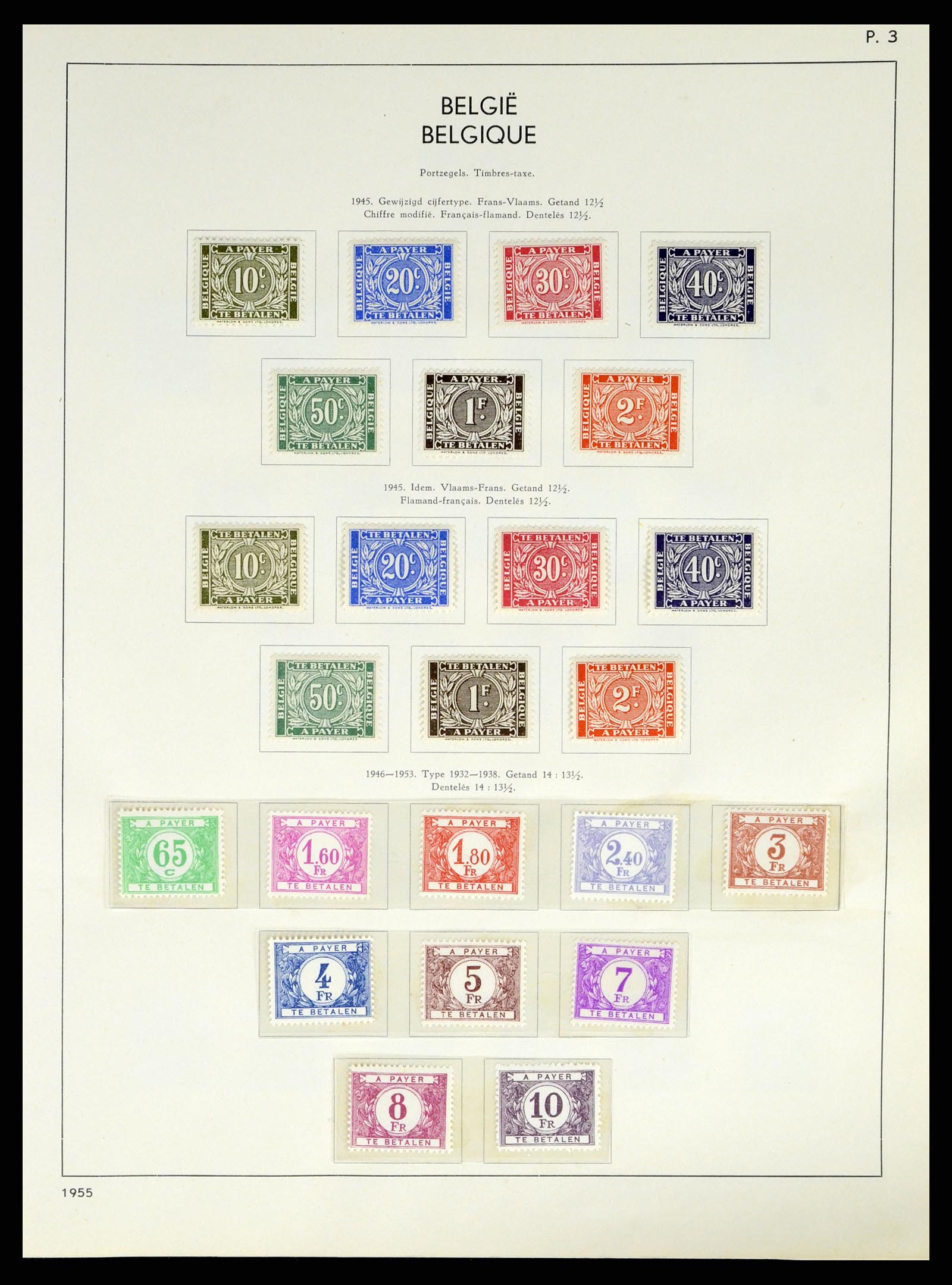 37959 124 - Postzegelverzameling 37959 België en Belgisch Congo 1849-1960.