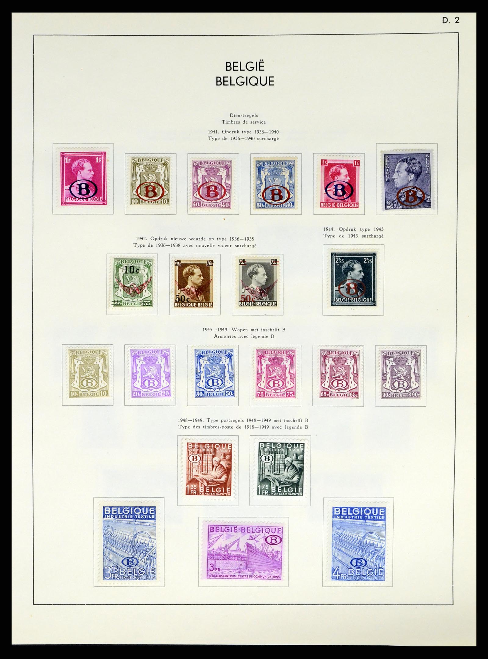 37959 126 - Postzegelverzameling 37959 België en Belgisch Congo 1849-1960.