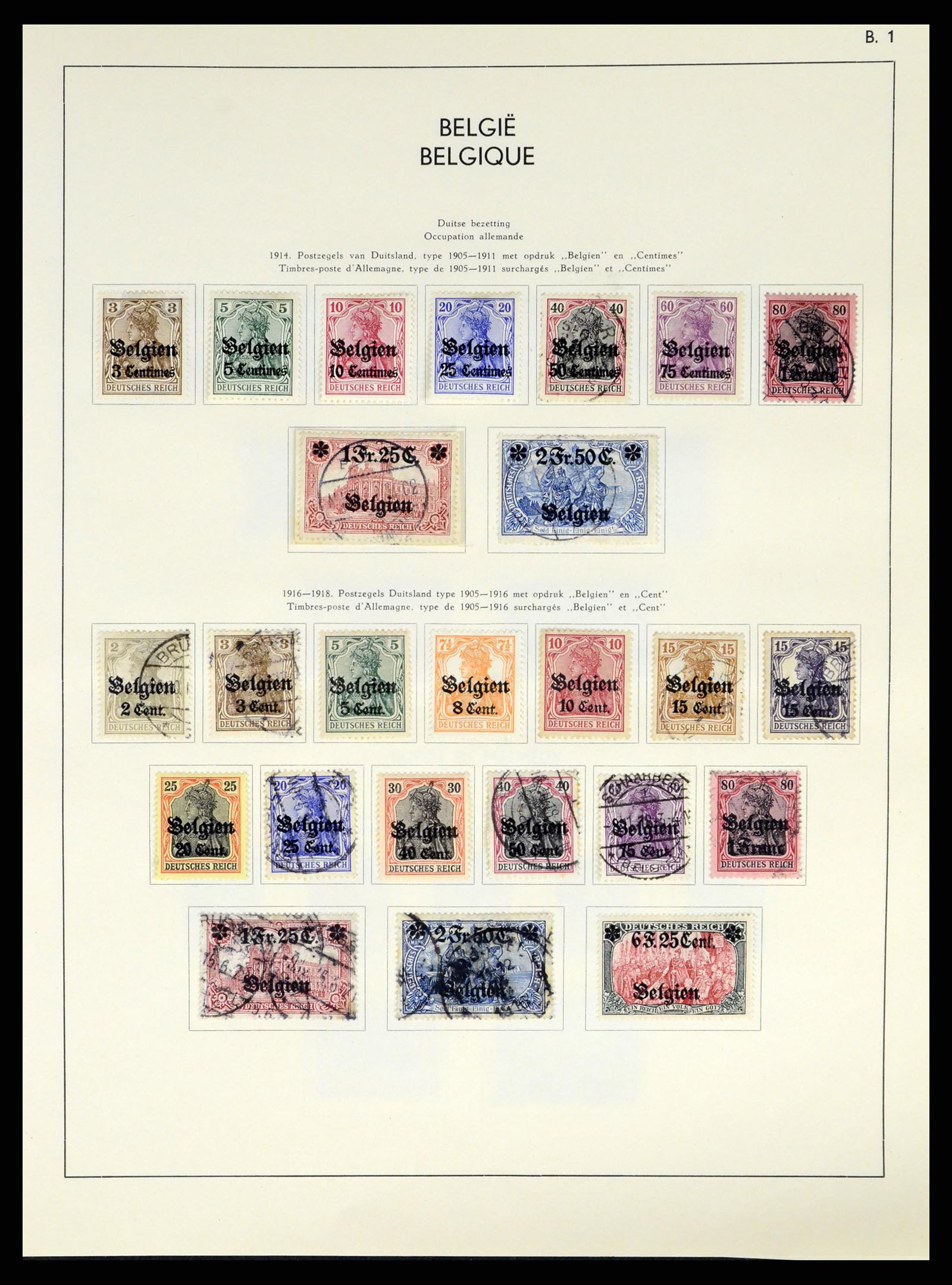 37959 127 - Postzegelverzameling 37959 België en Belgisch Congo 1849-1960.