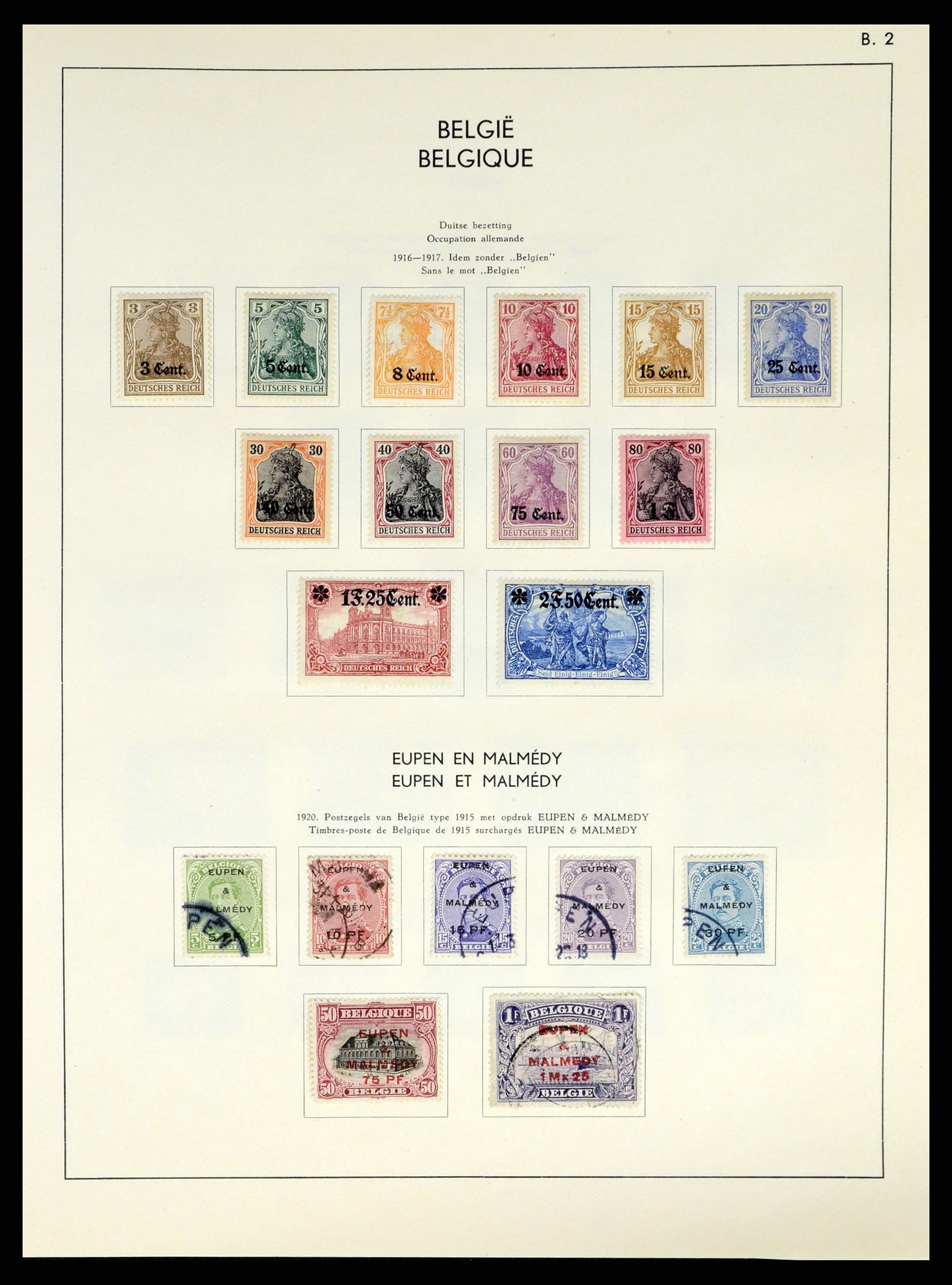 37959 128 - Postzegelverzameling 37959 België en Belgisch Congo 1849-1960.