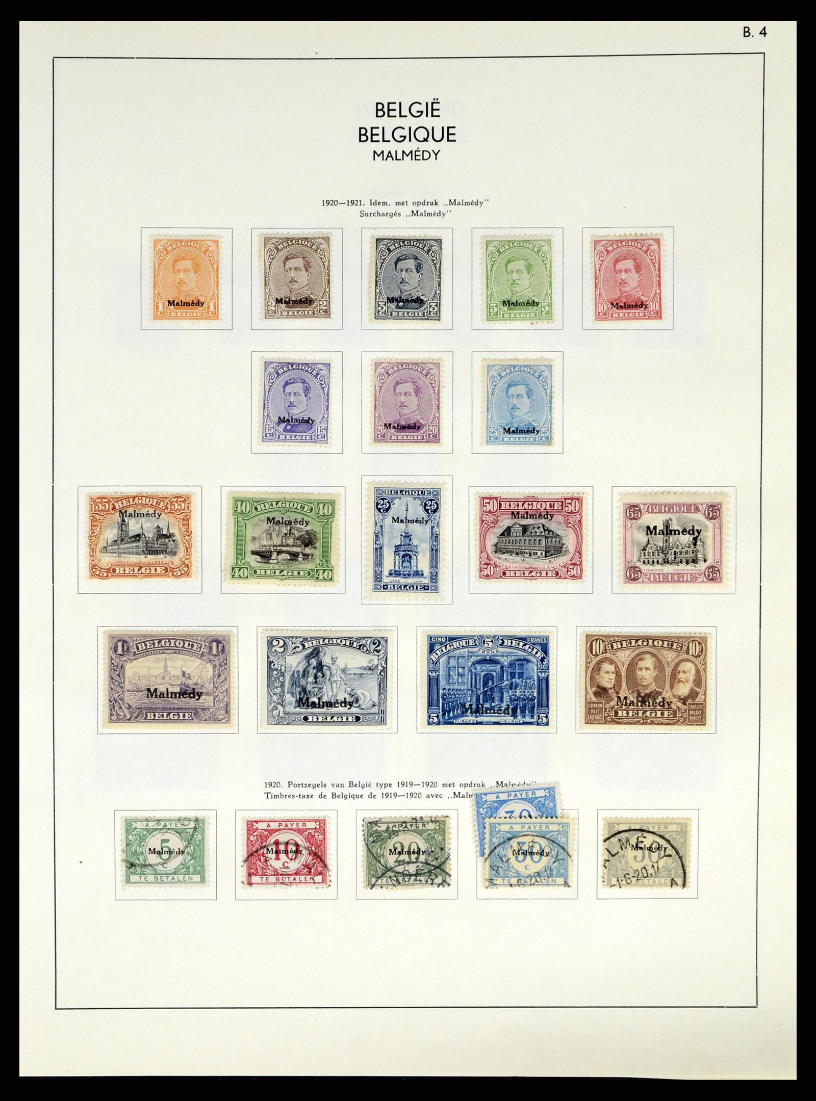 37959 130 - Postzegelverzameling 37959 België en Belgisch Congo 1849-1960.
