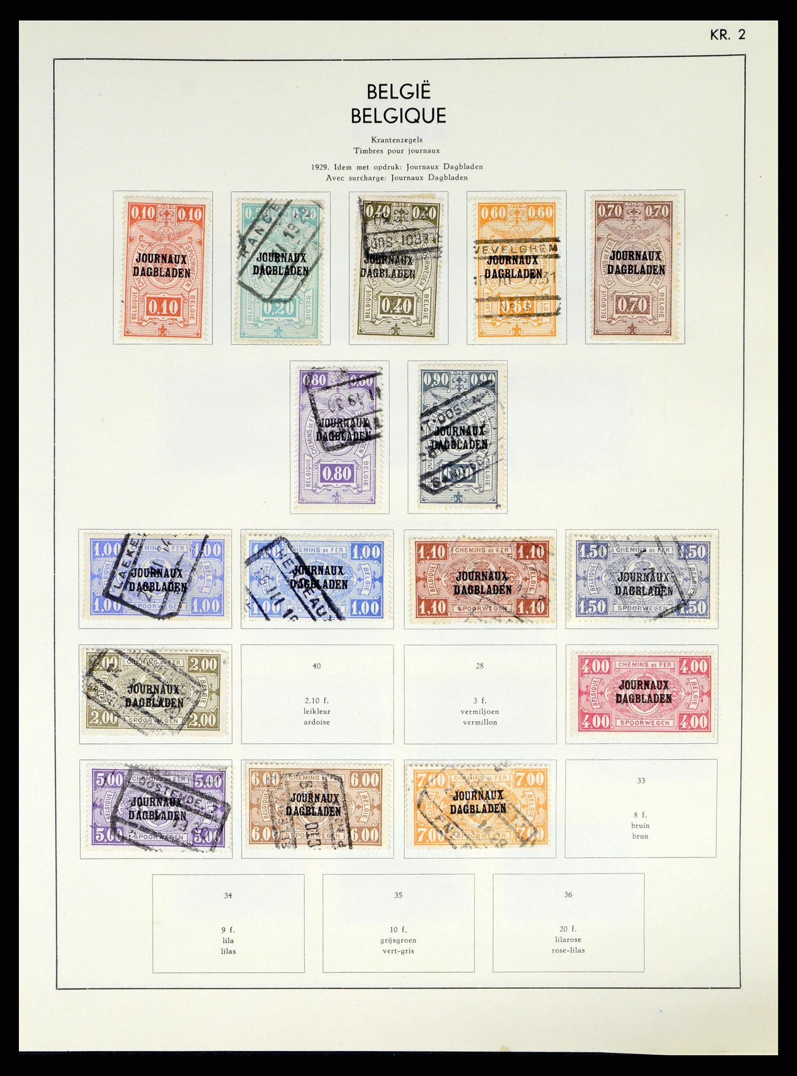 37959 133 - Postzegelverzameling 37959 België en Belgisch Congo 1849-1960.
