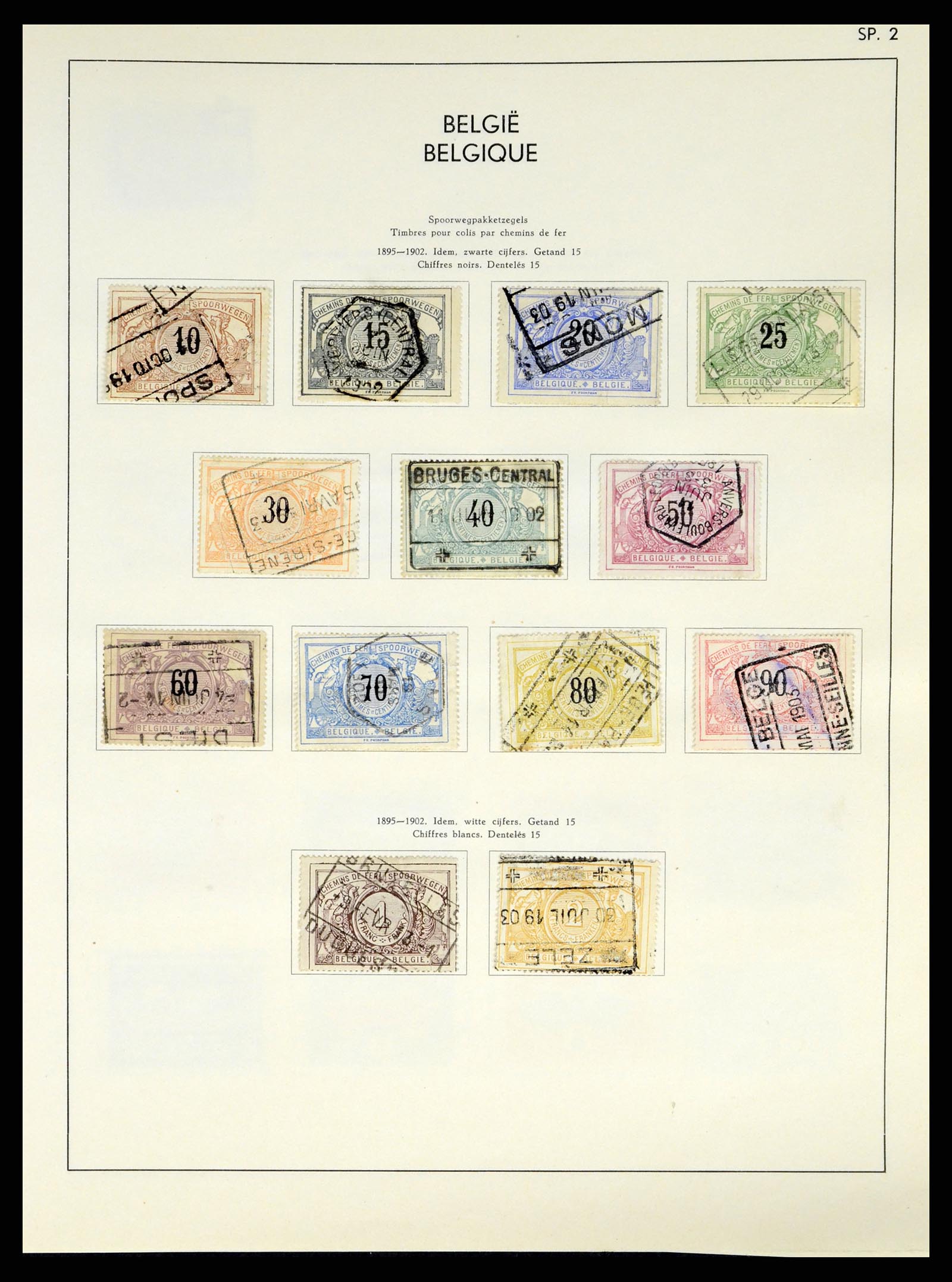 37959 135 - Postzegelverzameling 37959 België en Belgisch Congo 1849-1960.