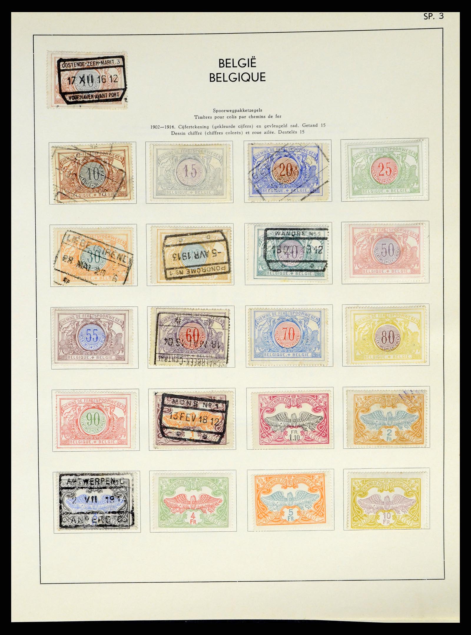 37959 136 - Postzegelverzameling 37959 België en Belgisch Congo 1849-1960.
