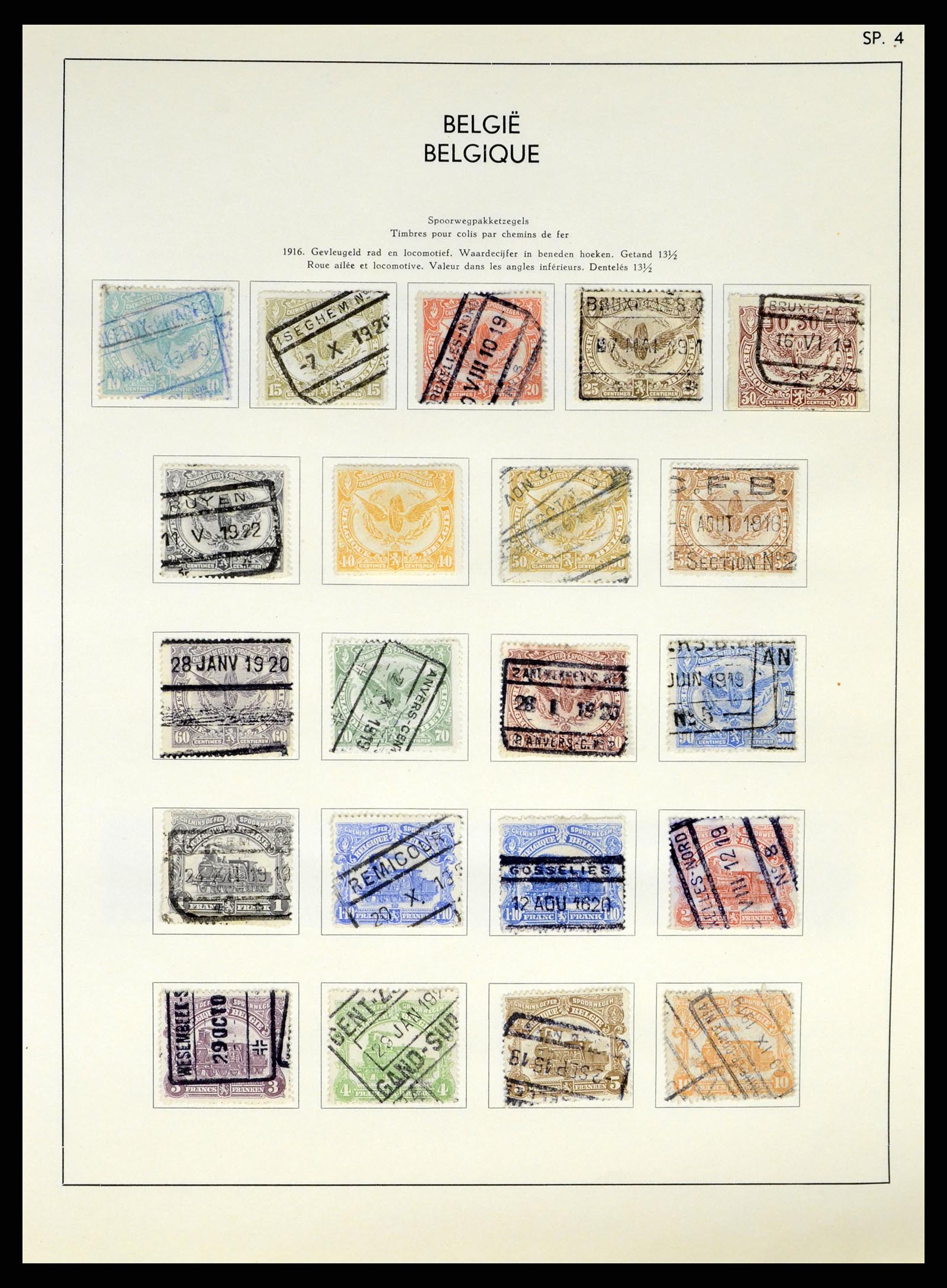 37959 137 - Postzegelverzameling 37959 België en Belgisch Congo 1849-1960.