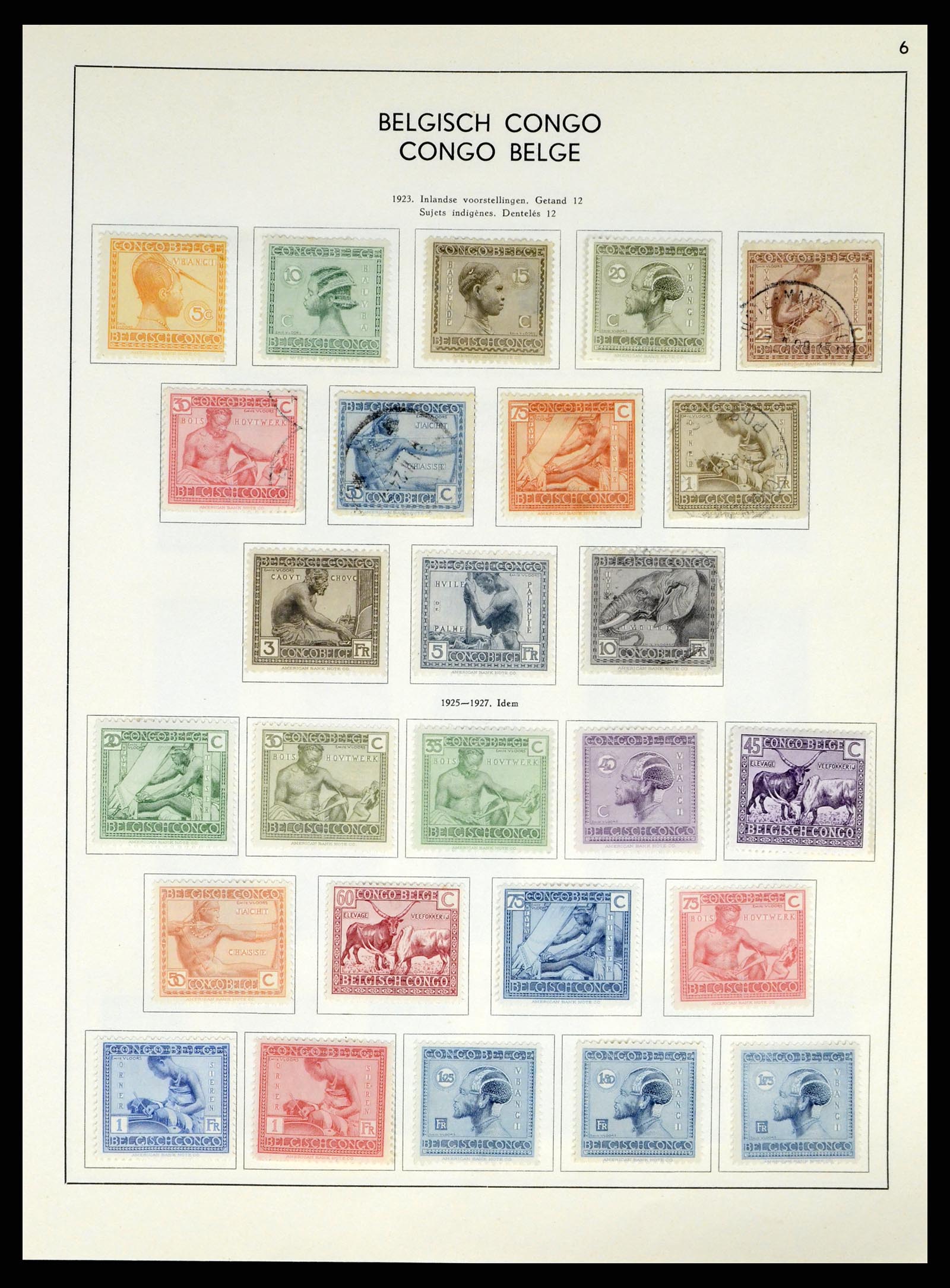 37959 163 - Postzegelverzameling 37959 België en Belgisch Congo 1849-1960.