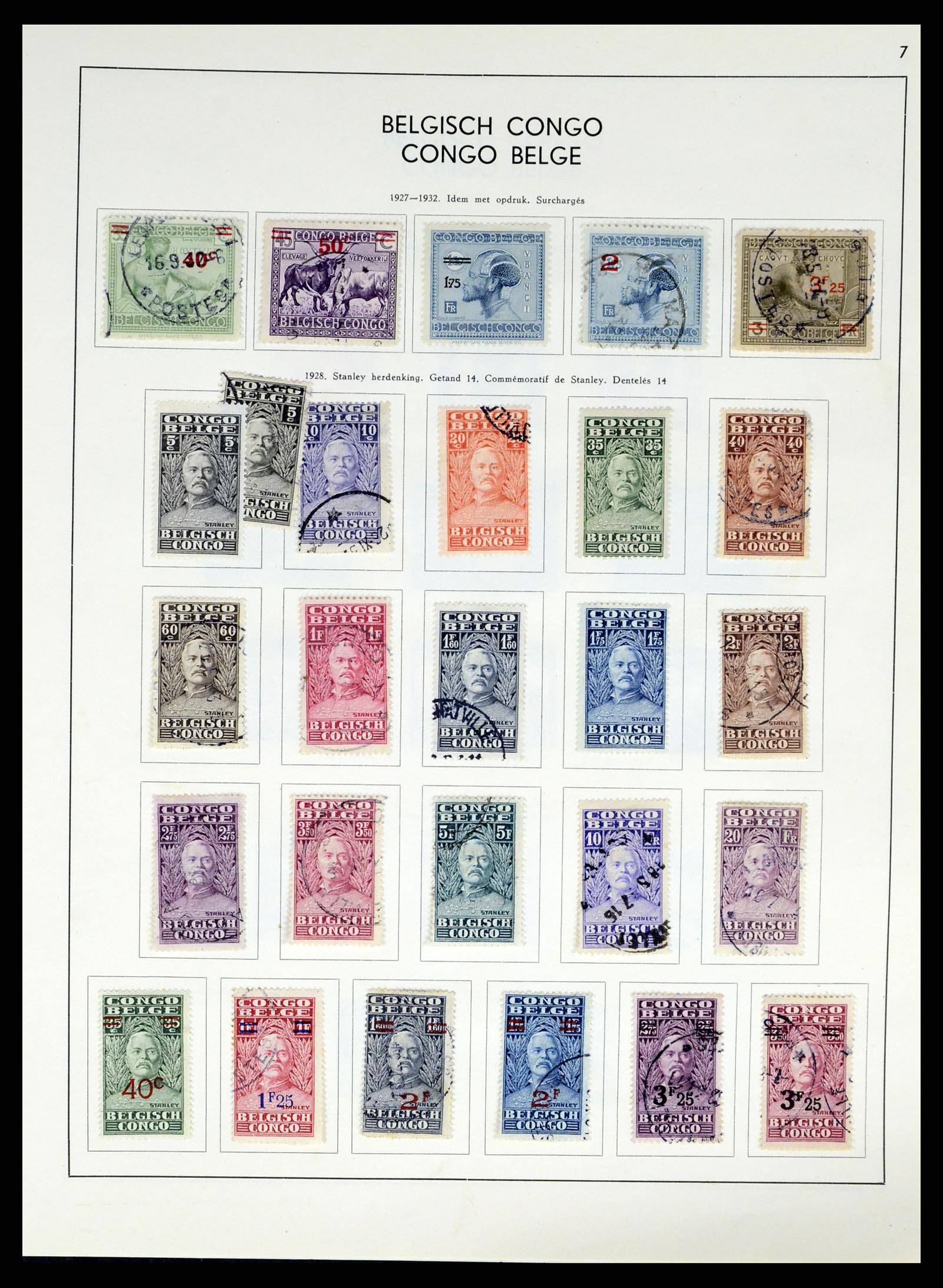 37959 164 - Postzegelverzameling 37959 België en Belgisch Congo 1849-1960.
