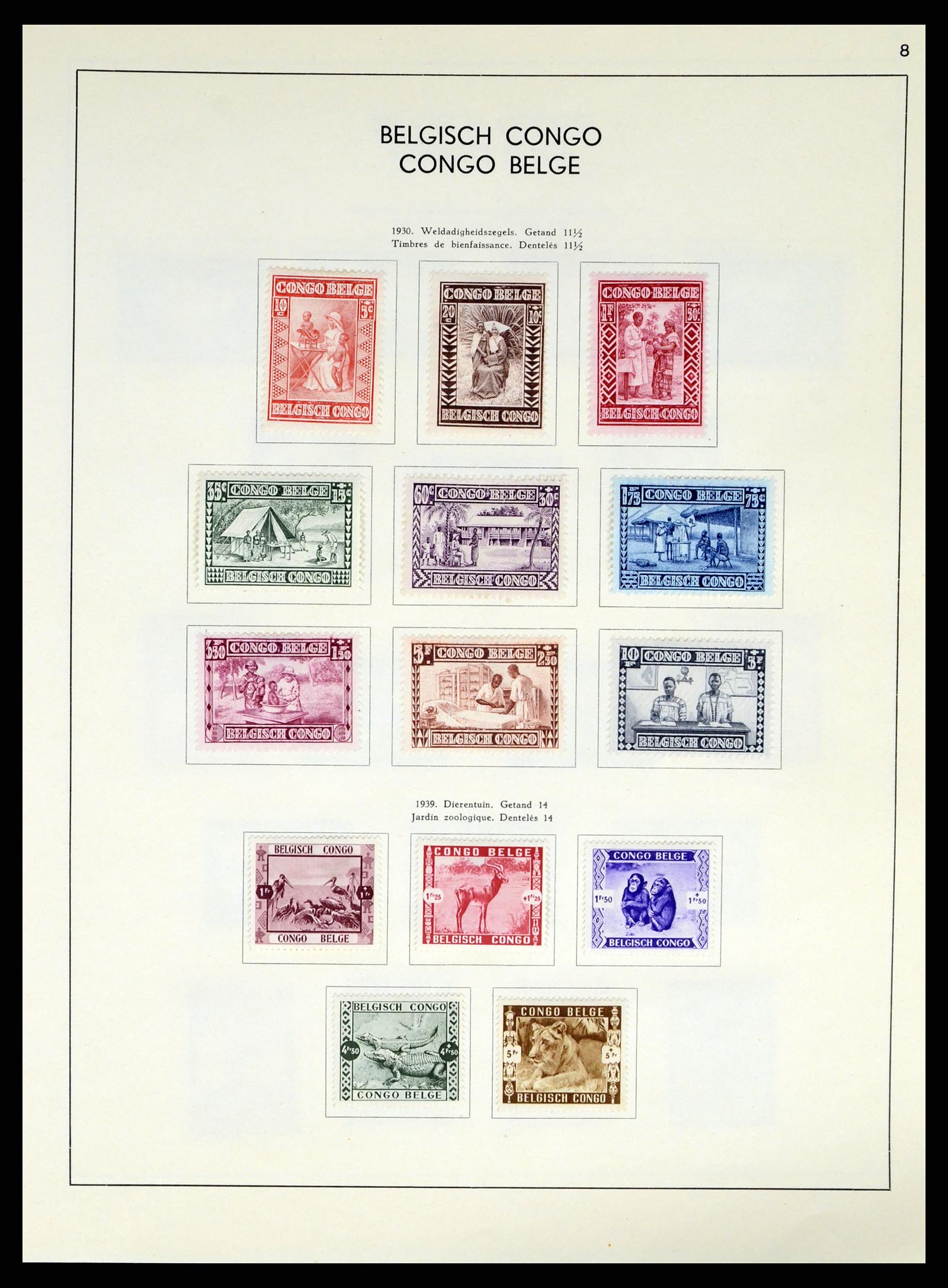 37959 165 - Postzegelverzameling 37959 België en Belgisch Congo 1849-1960.