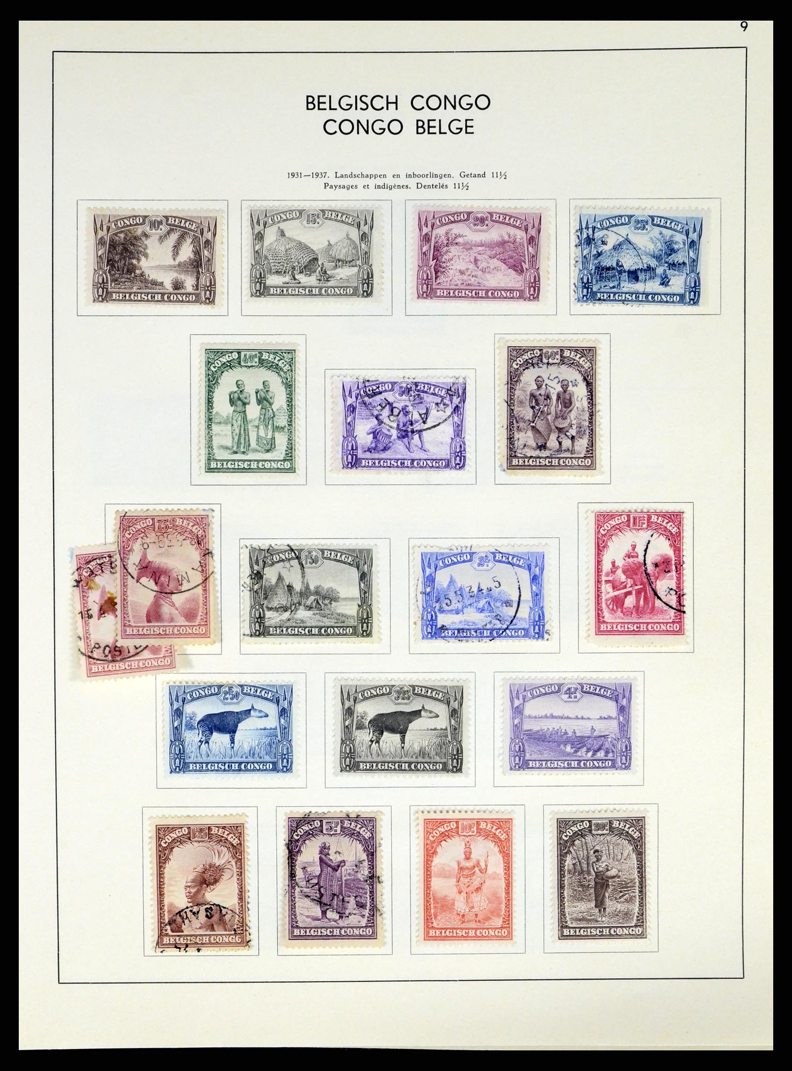37959 166 - Postzegelverzameling 37959 België en Belgisch Congo 1849-1960.