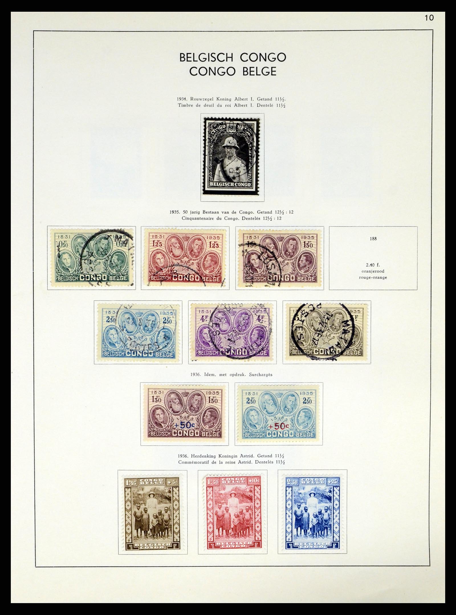 37959 167 - Postzegelverzameling 37959 België en Belgisch Congo 1849-1960.