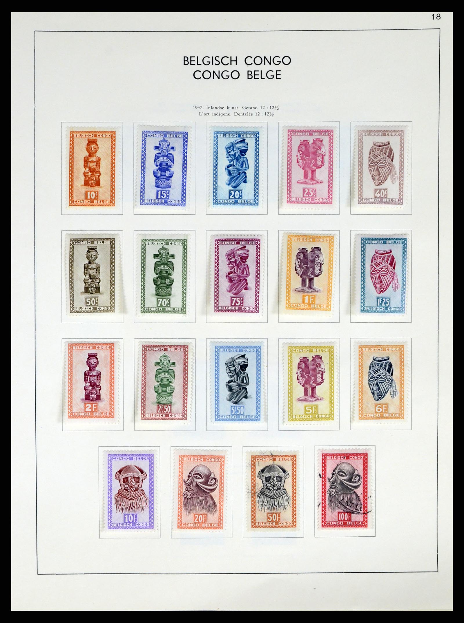 37959 173 - Postzegelverzameling 37959 België en Belgisch Congo 1849-1960.