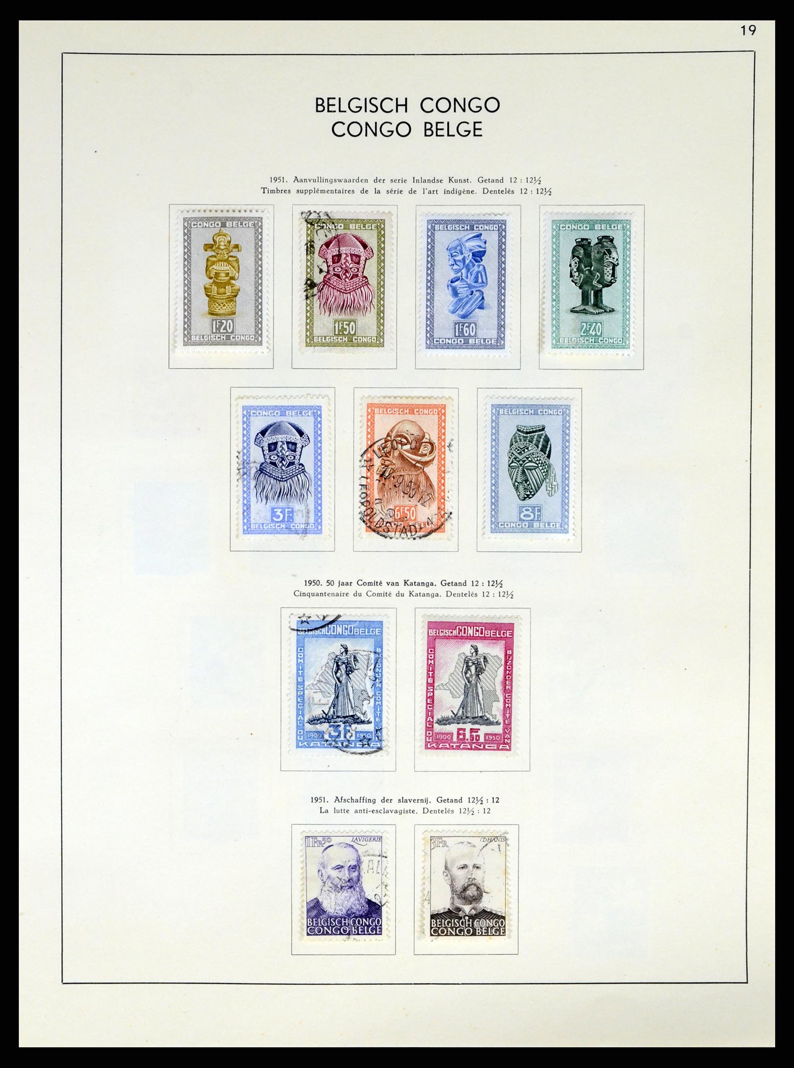 37959 174 - Postzegelverzameling 37959 België en Belgisch Congo 1849-1960.