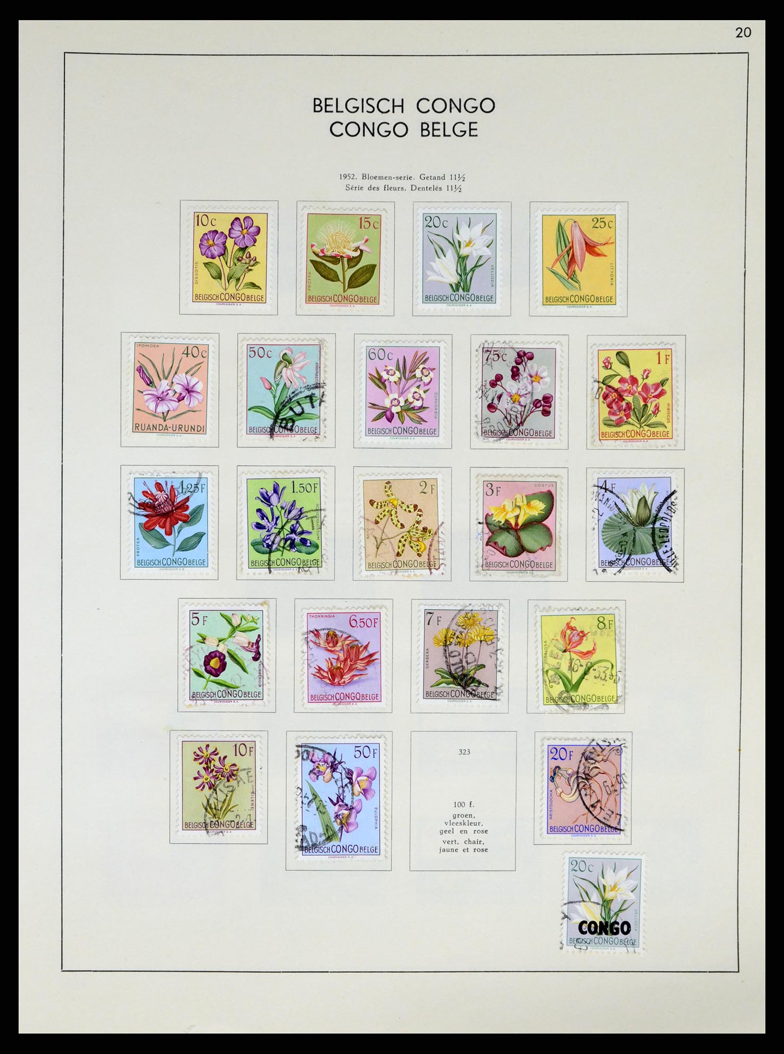 37959 175 - Postzegelverzameling 37959 België en Belgisch Congo 1849-1960.