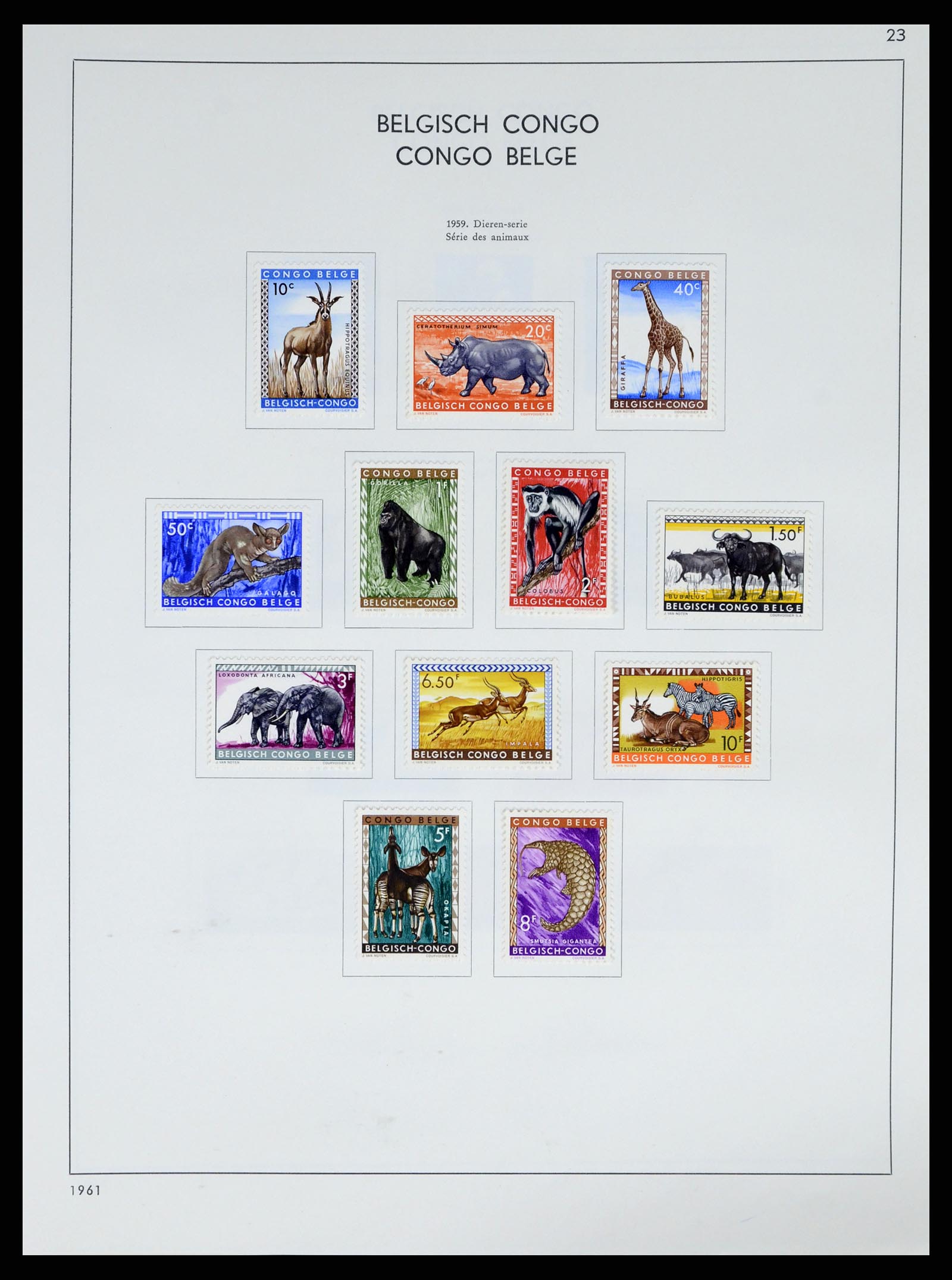 37959 178 - Postzegelverzameling 37959 België en Belgisch Congo 1849-1960.