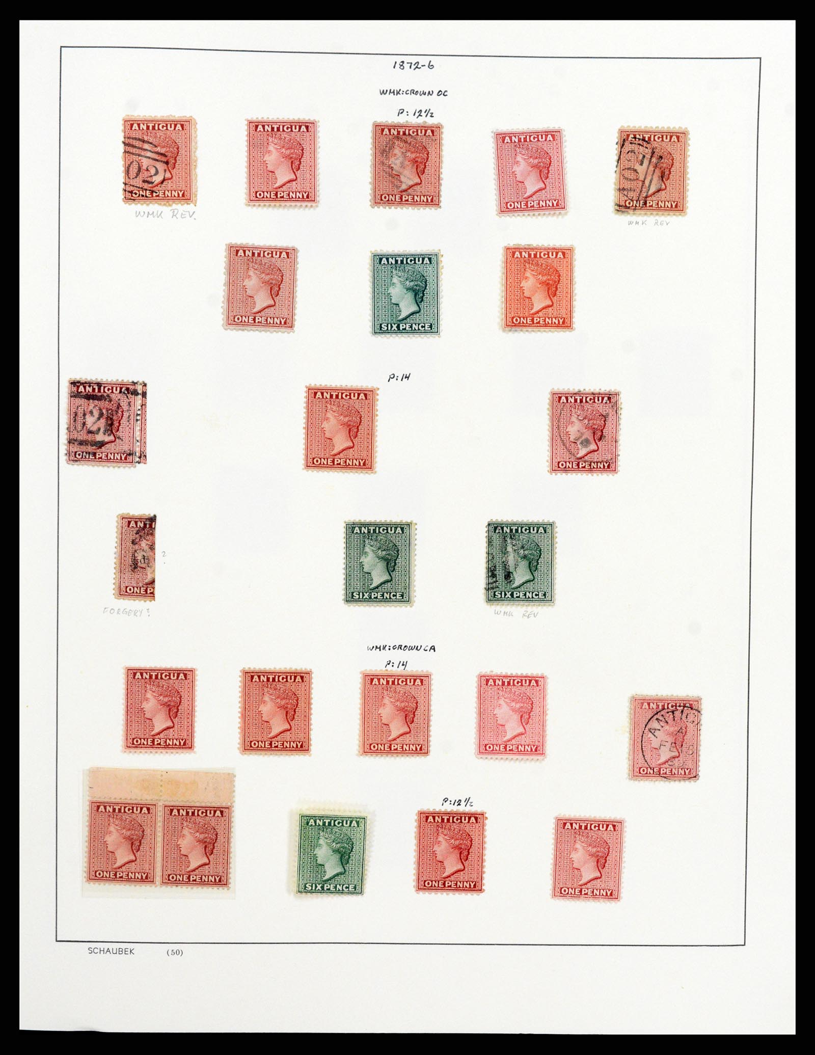 37985 003 - Stamp collection 37985 Antigua 1862-1981.