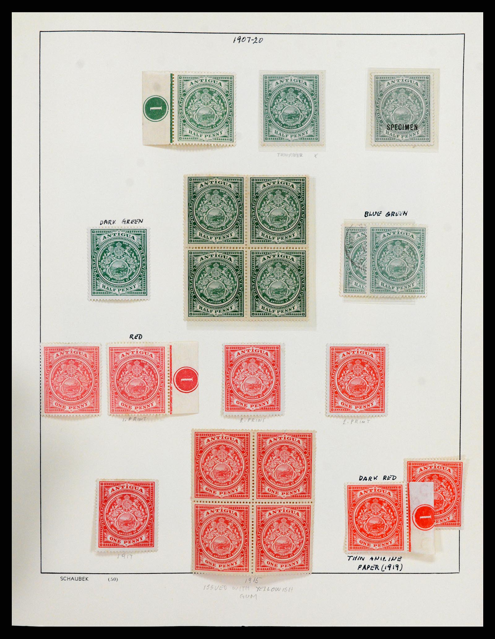 37985 012 - Stamp collection 37985 Antigua 1862-1981.