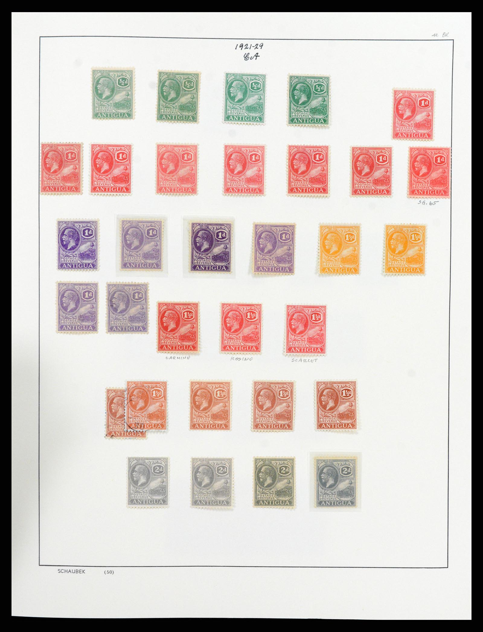 37985 019 - Stamp collection 37985 Antigua 1862-1981.