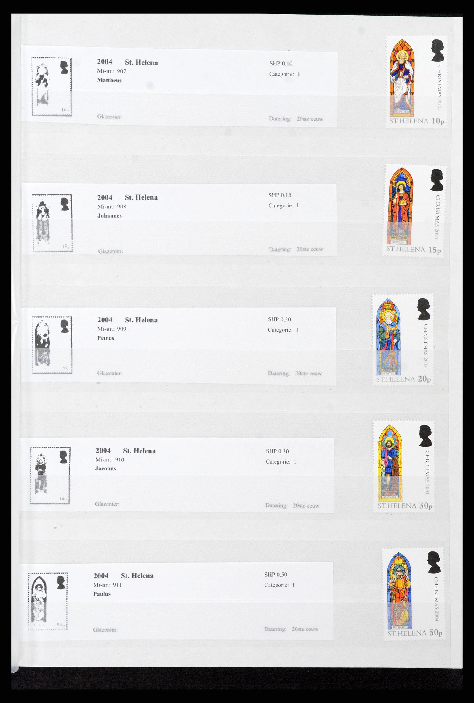 37989 0007 - Stamp collection 37989 Motive religion up to 2015.