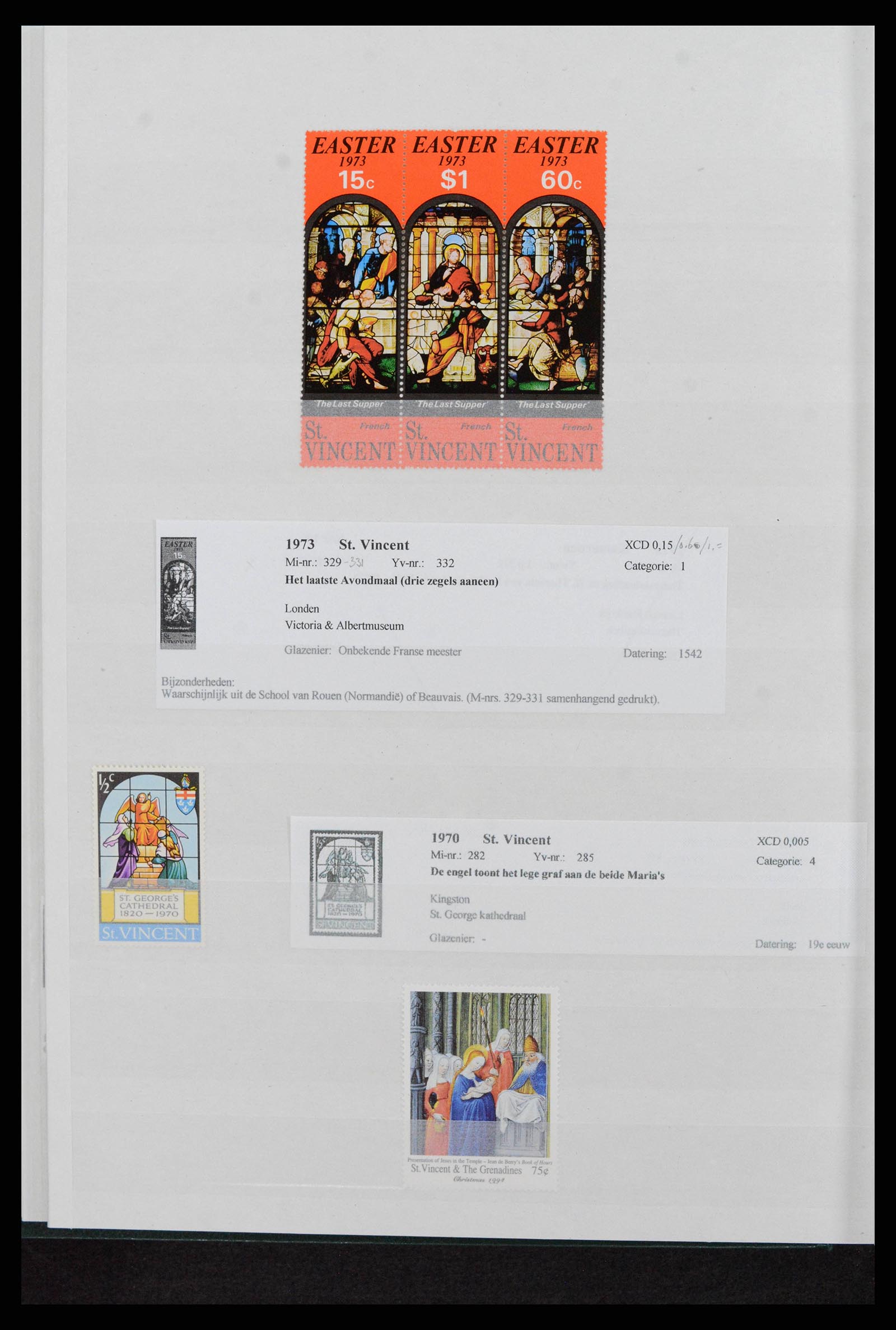 37989 0012 - Stamp collection 37989 Motive religion up to 2015.