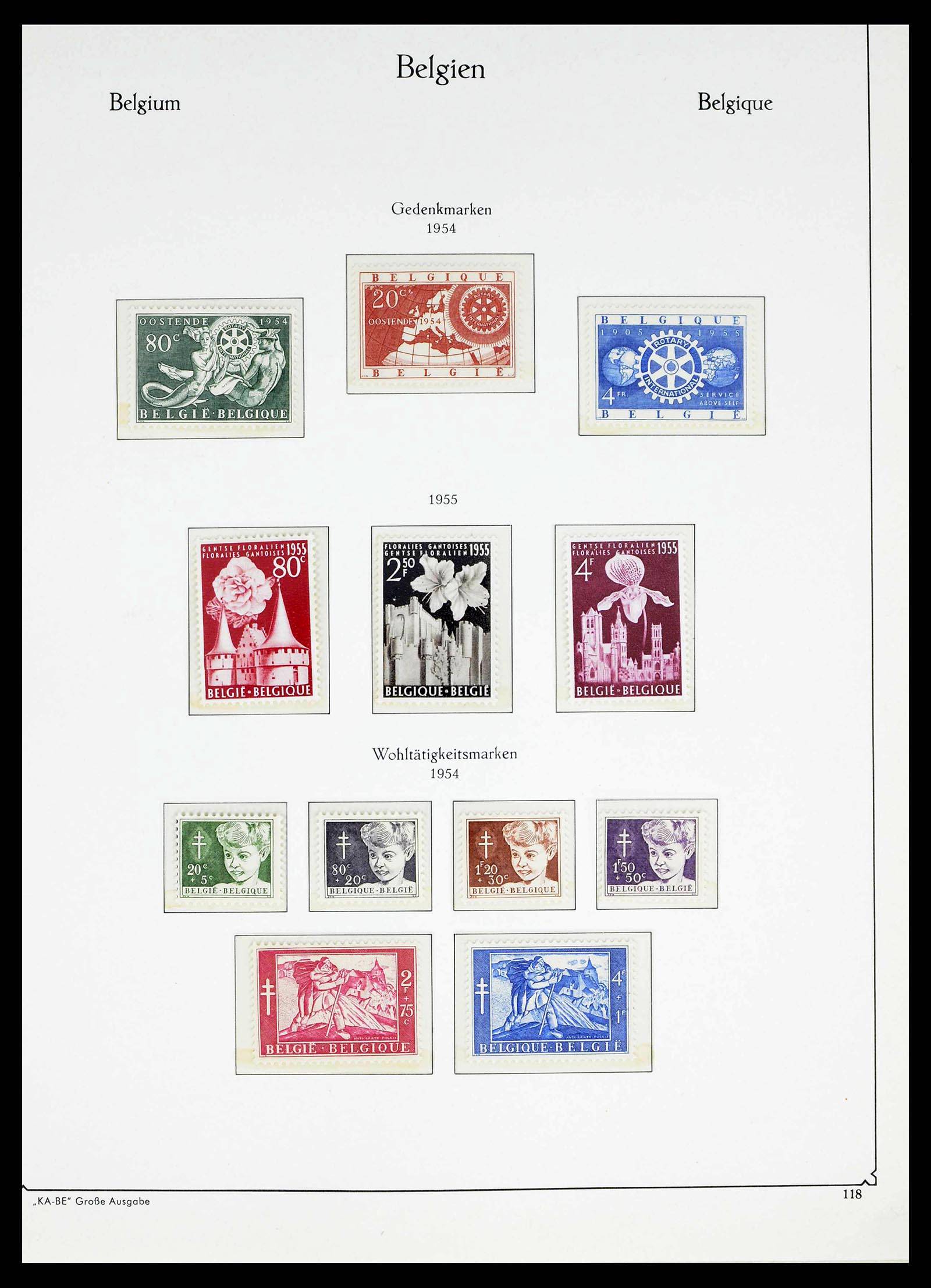 38015 0117 - Postzegelverzameling 38015 België 1849-1980.