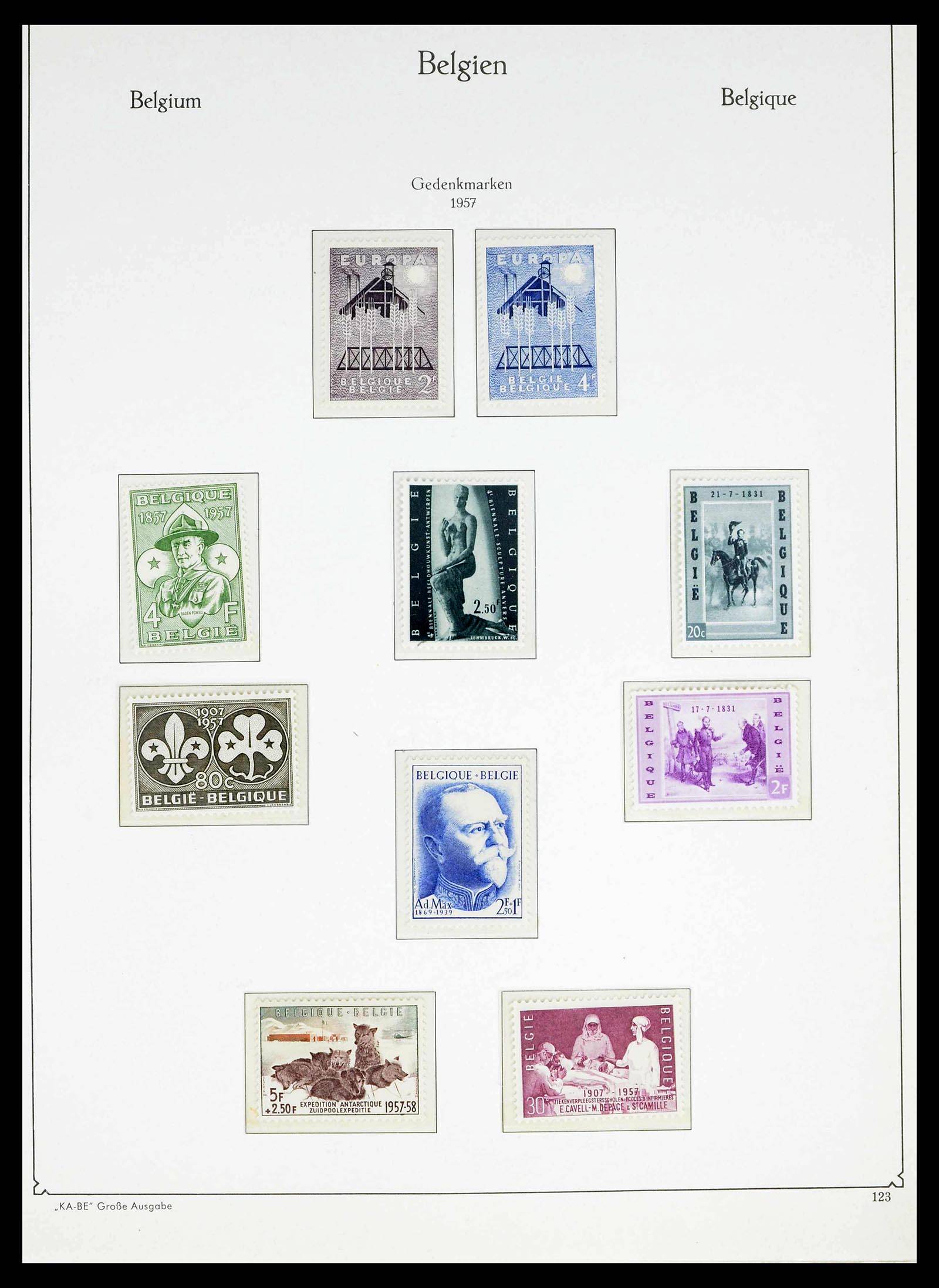 38015 0123 - Postzegelverzameling 38015 België 1849-1980.