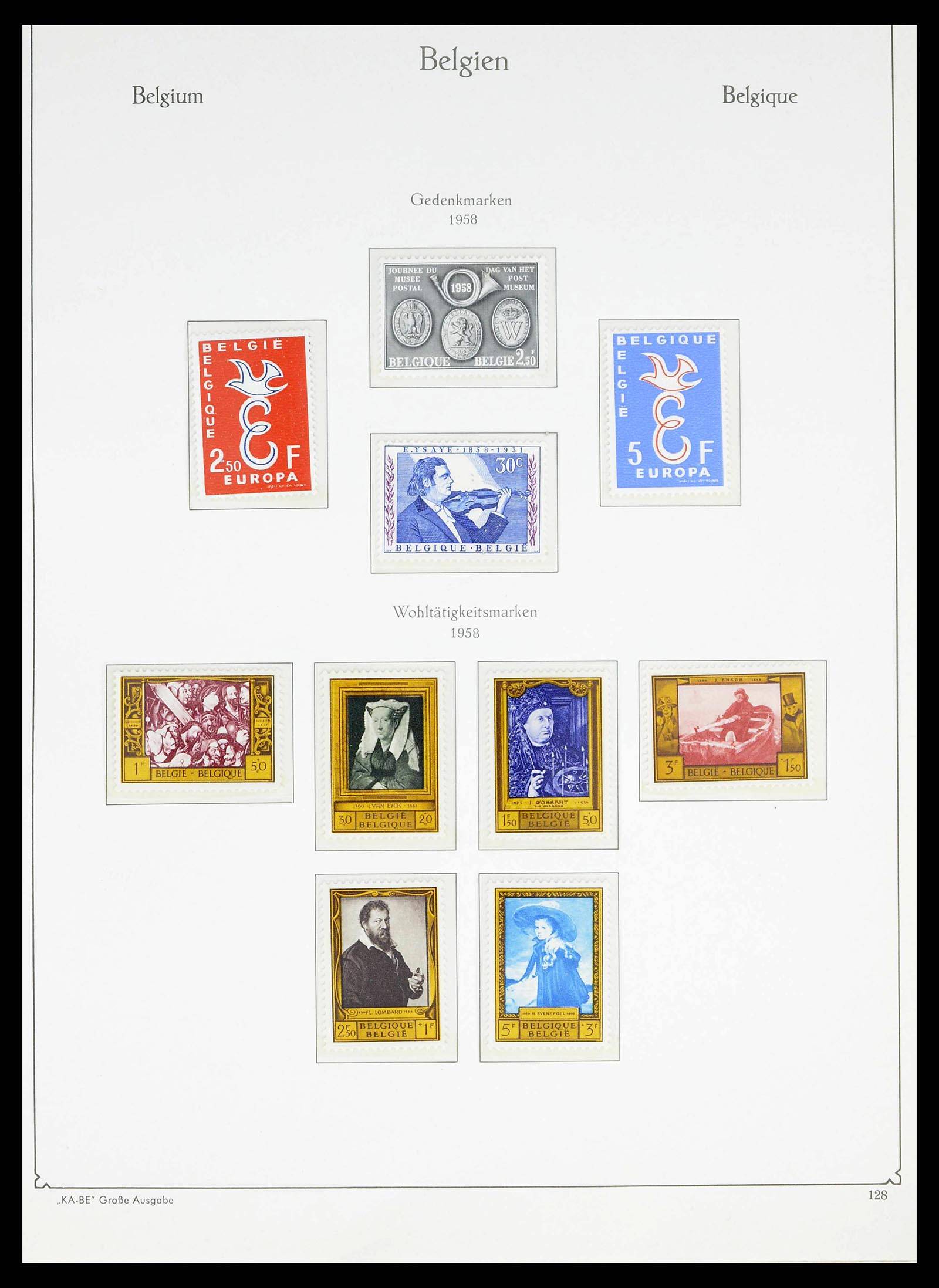 38015 0128 - Postzegelverzameling 38015 België 1849-1980.
